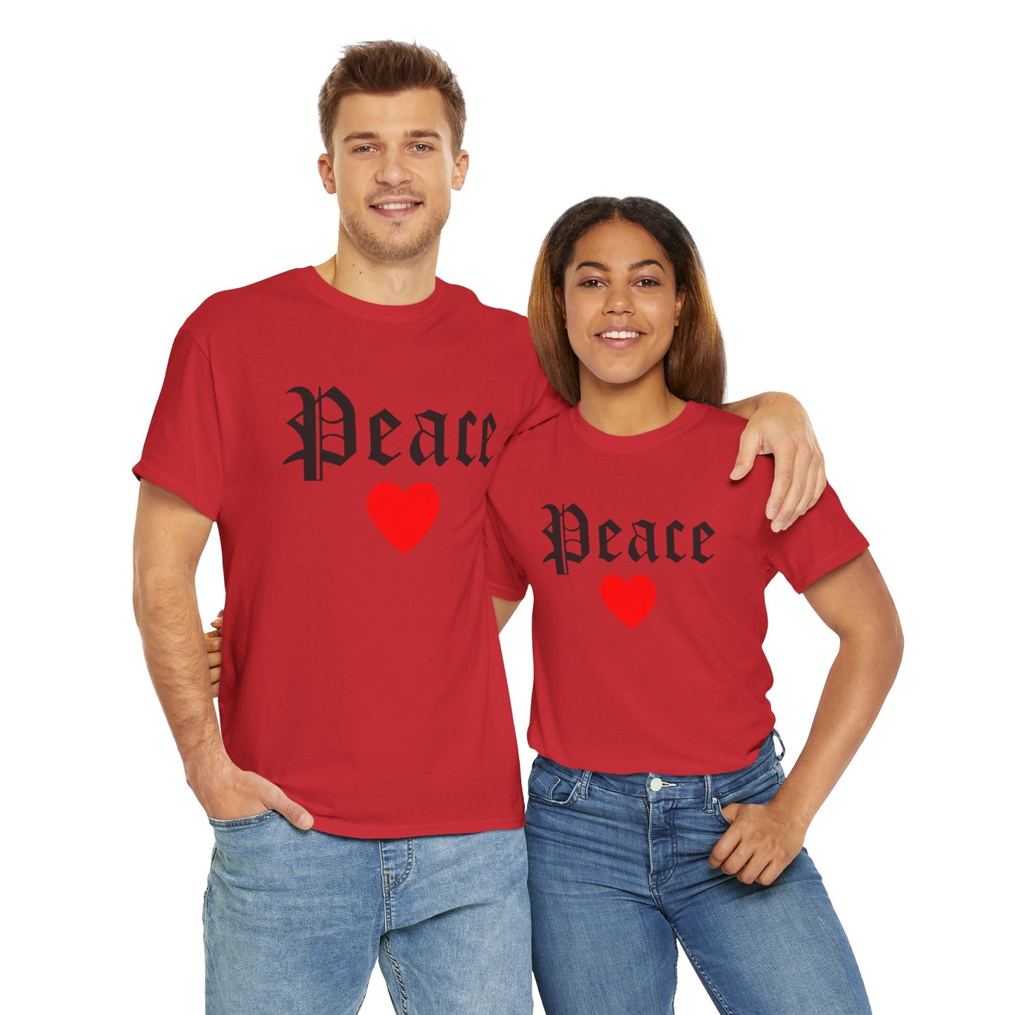 Unisex Tee Peace Heart