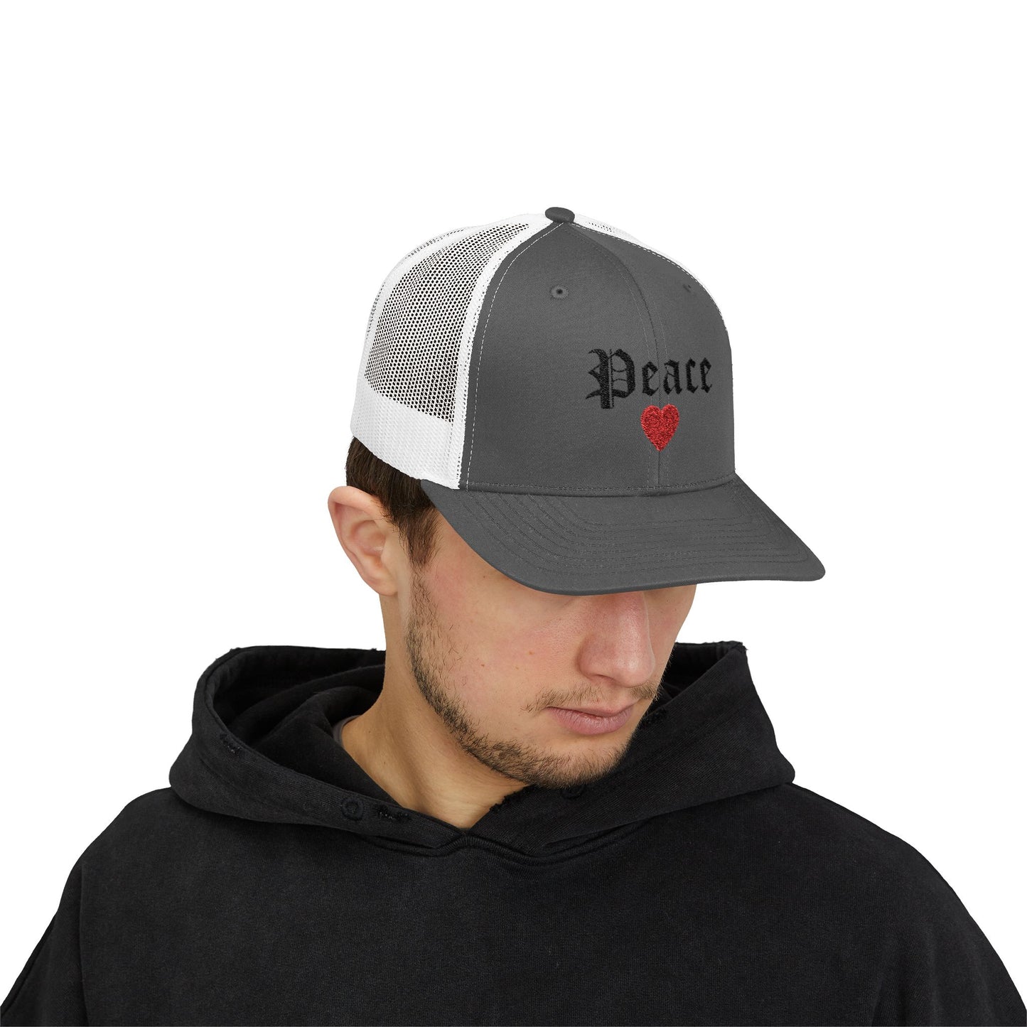 Trendy Snapback Cap with 'Peace' Design,