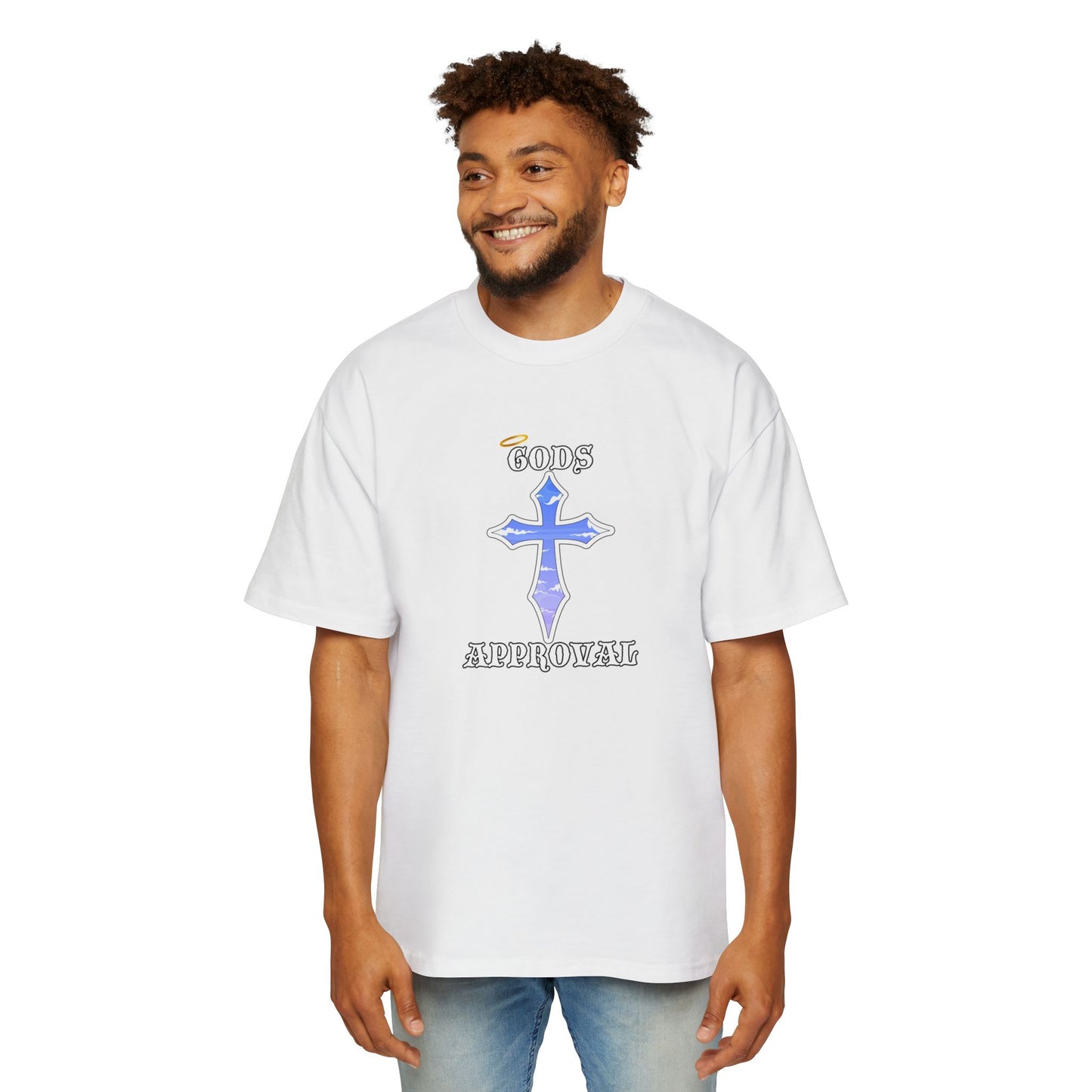 Oversized Tee  'God's Approval',