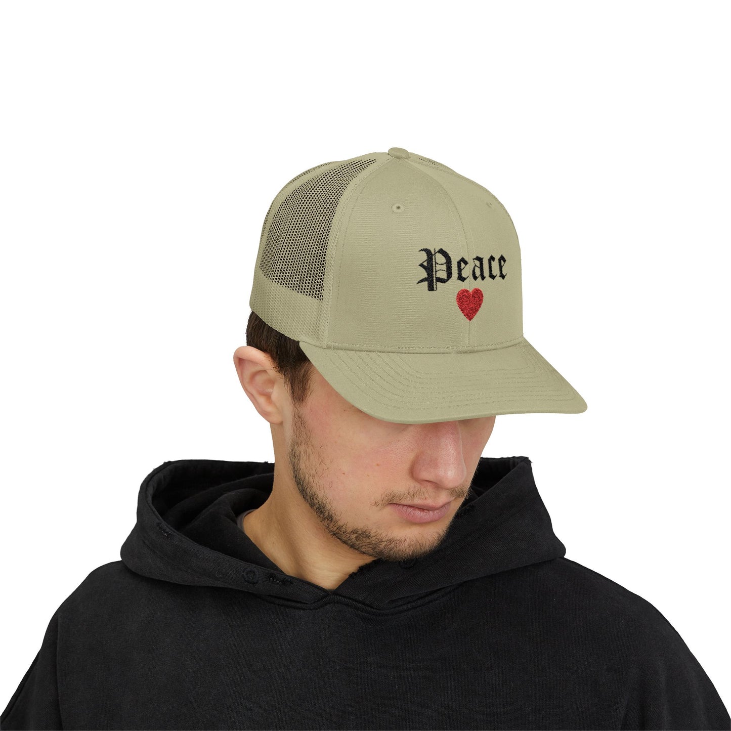 Trendy Snapback Cap with 'Peace' Design,