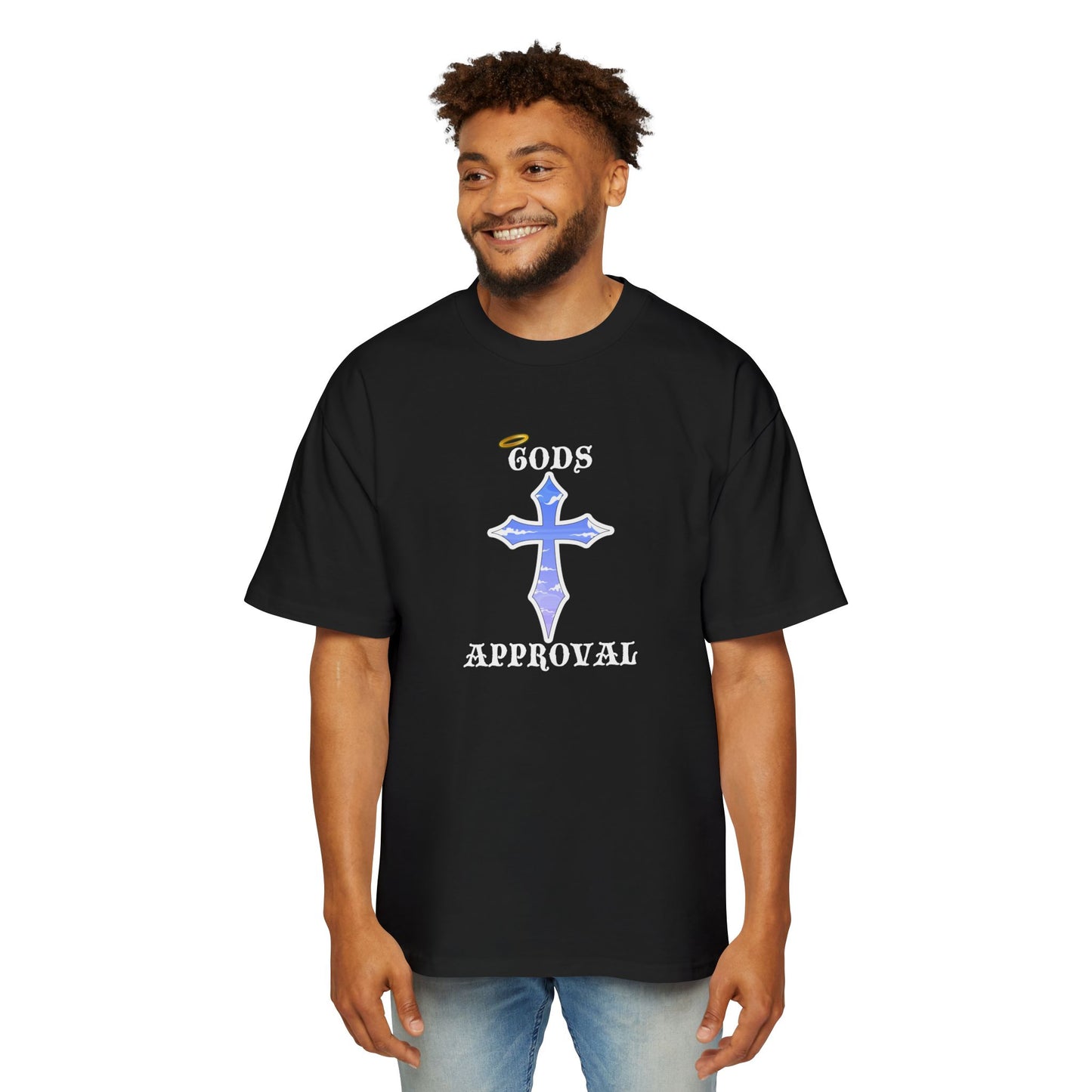 Oversized Tee  'God's Approval',