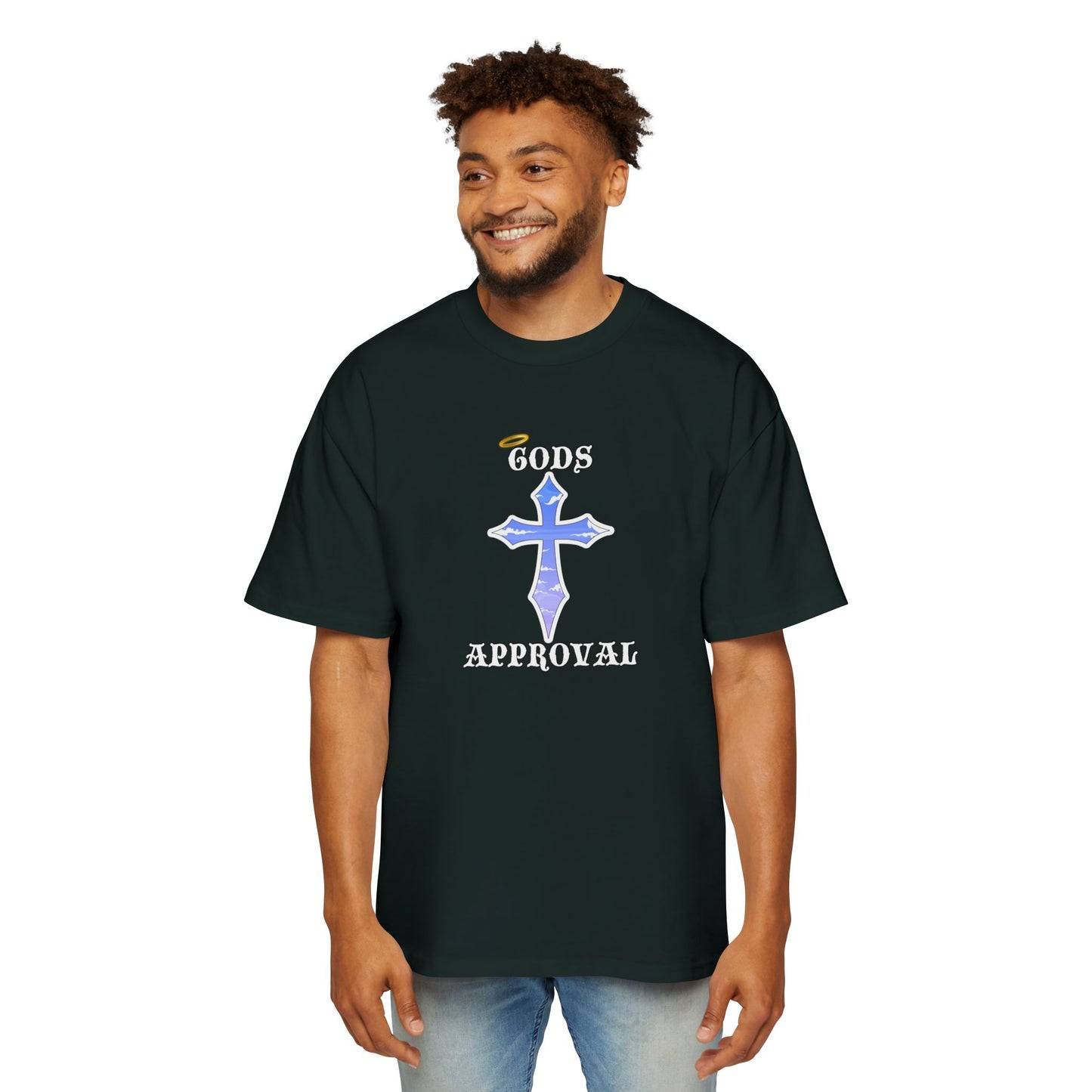 Oversized Tee  'God's Approval',