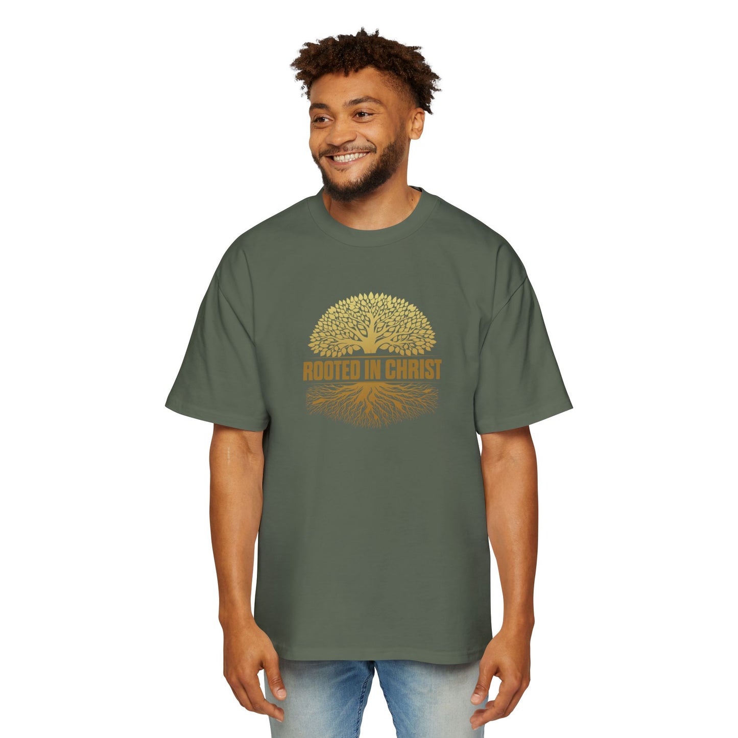 Rooted in Christ  Oversized Tee