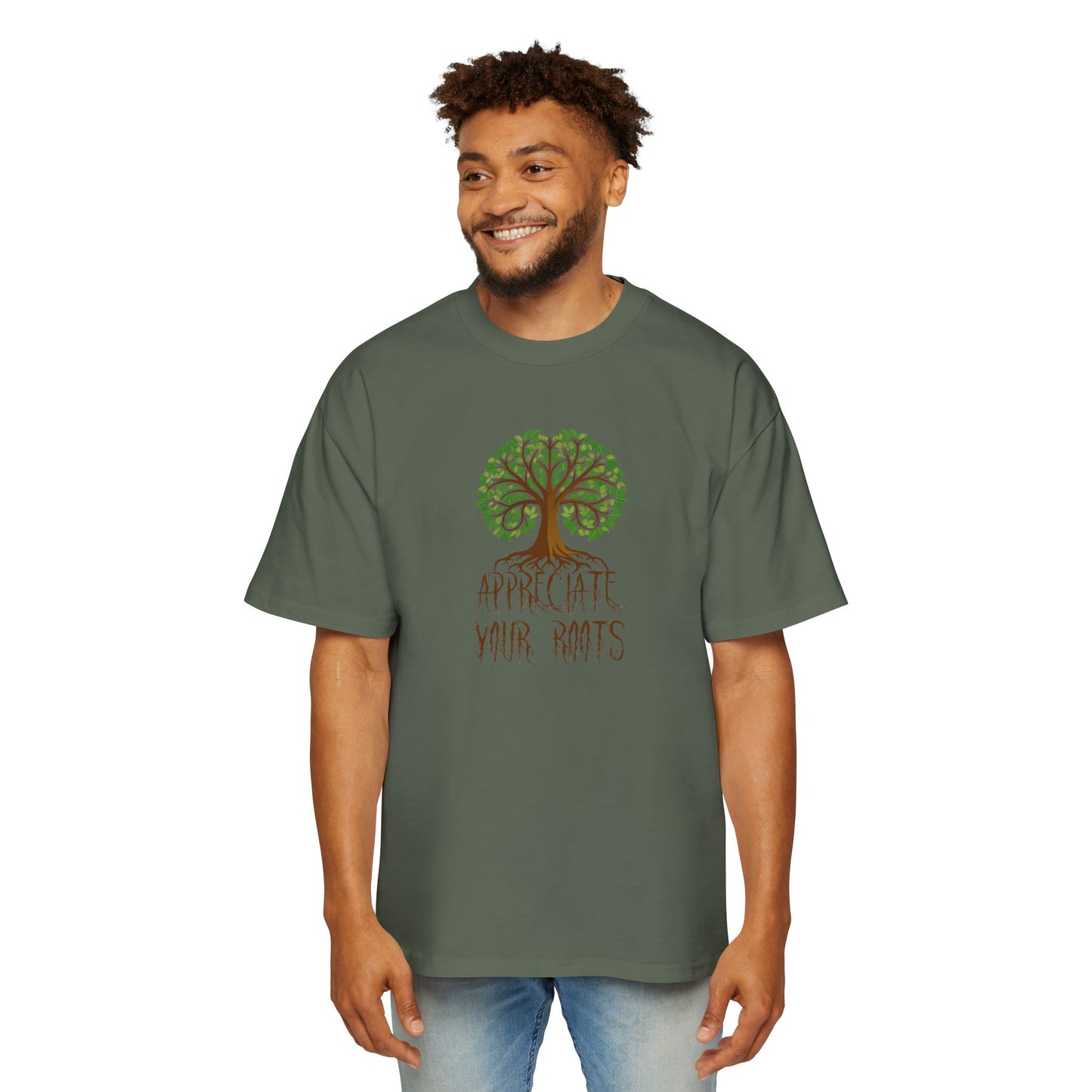 Oversized Tee - Appreciate Your Roots -