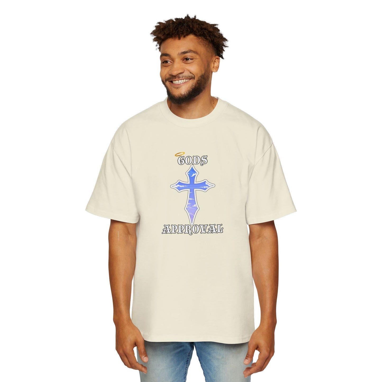 Oversized Tee  'God's Approval',