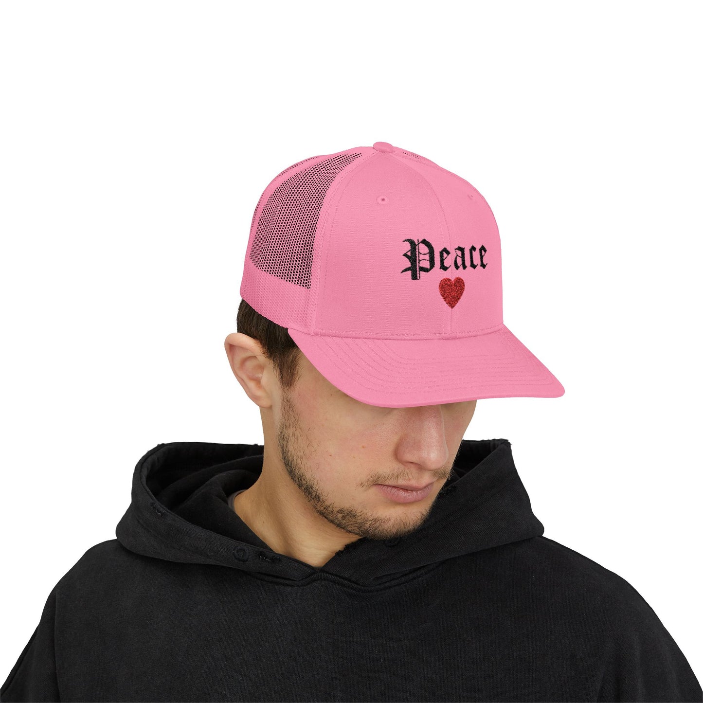 Trendy Snapback Cap with 'Peace' Design,