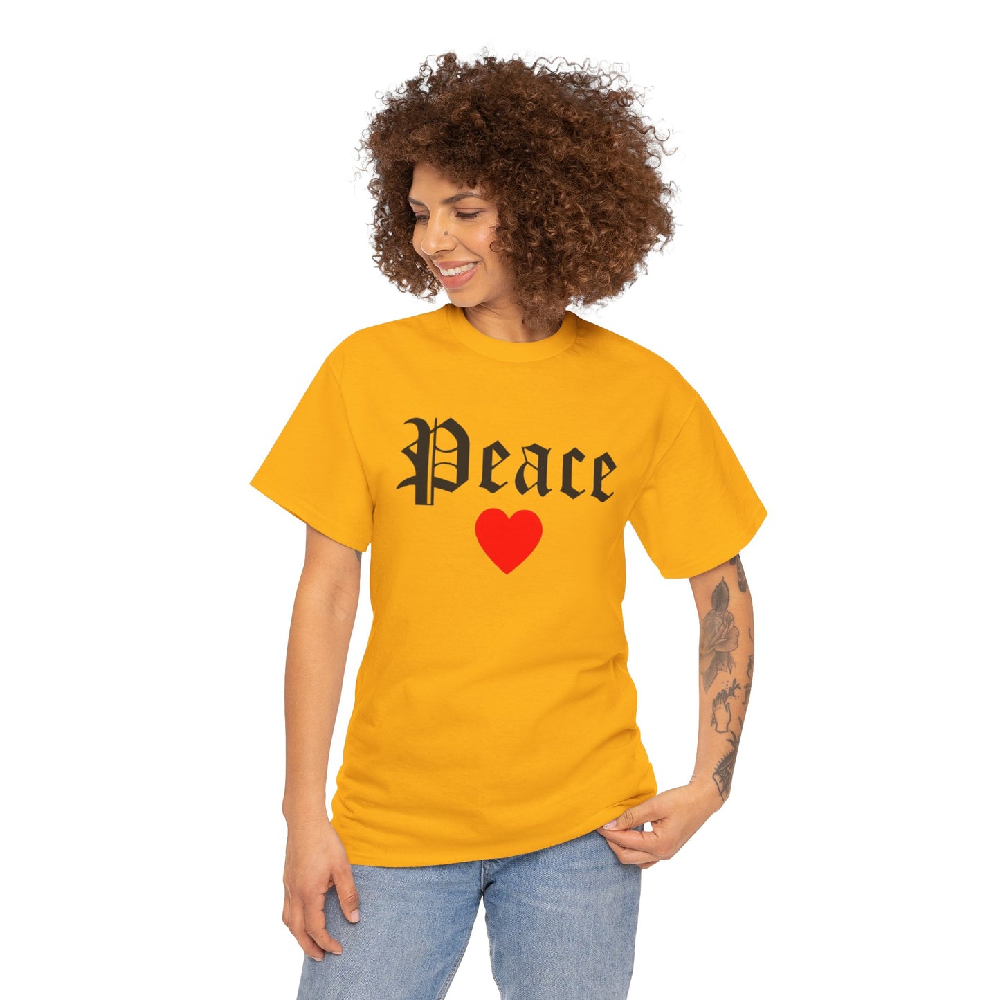 Unisex Tee Peace Heart