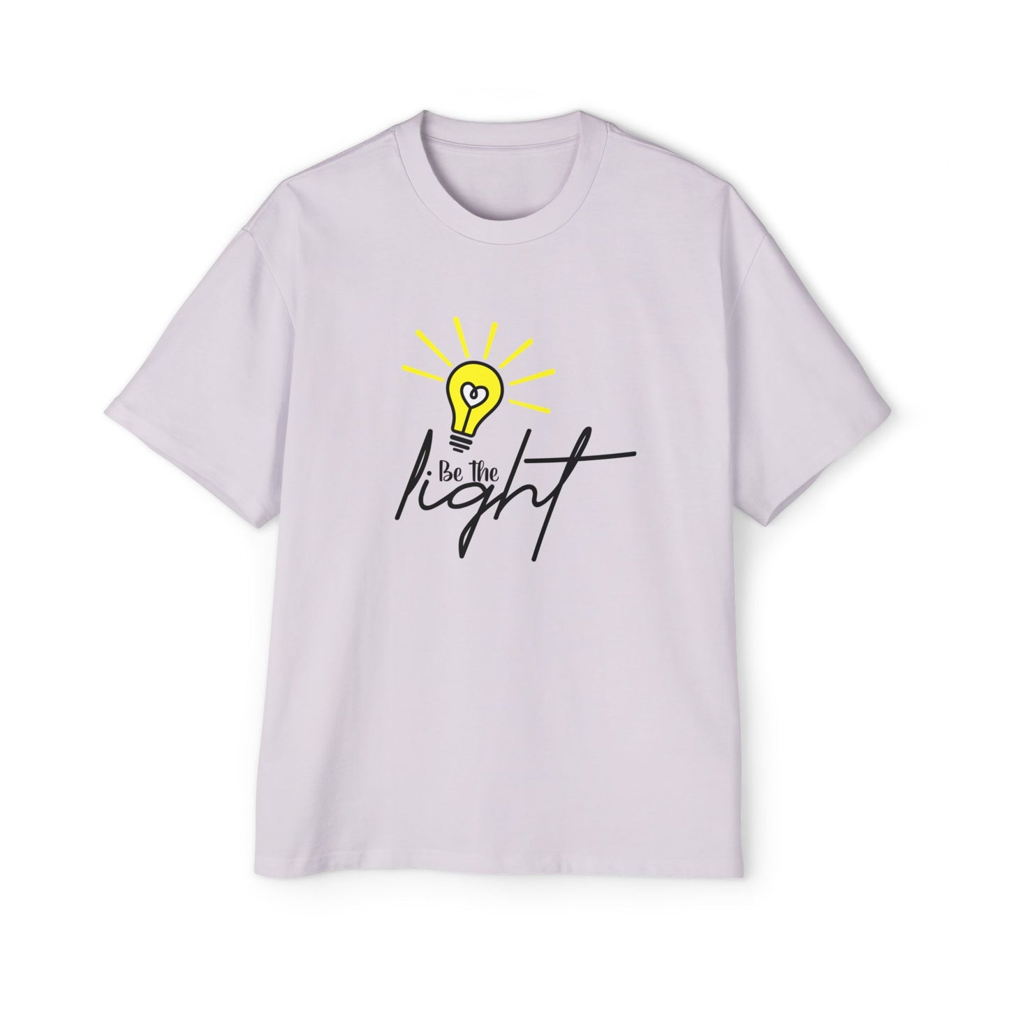 Oversized Motivational Tee - "Be the Light"