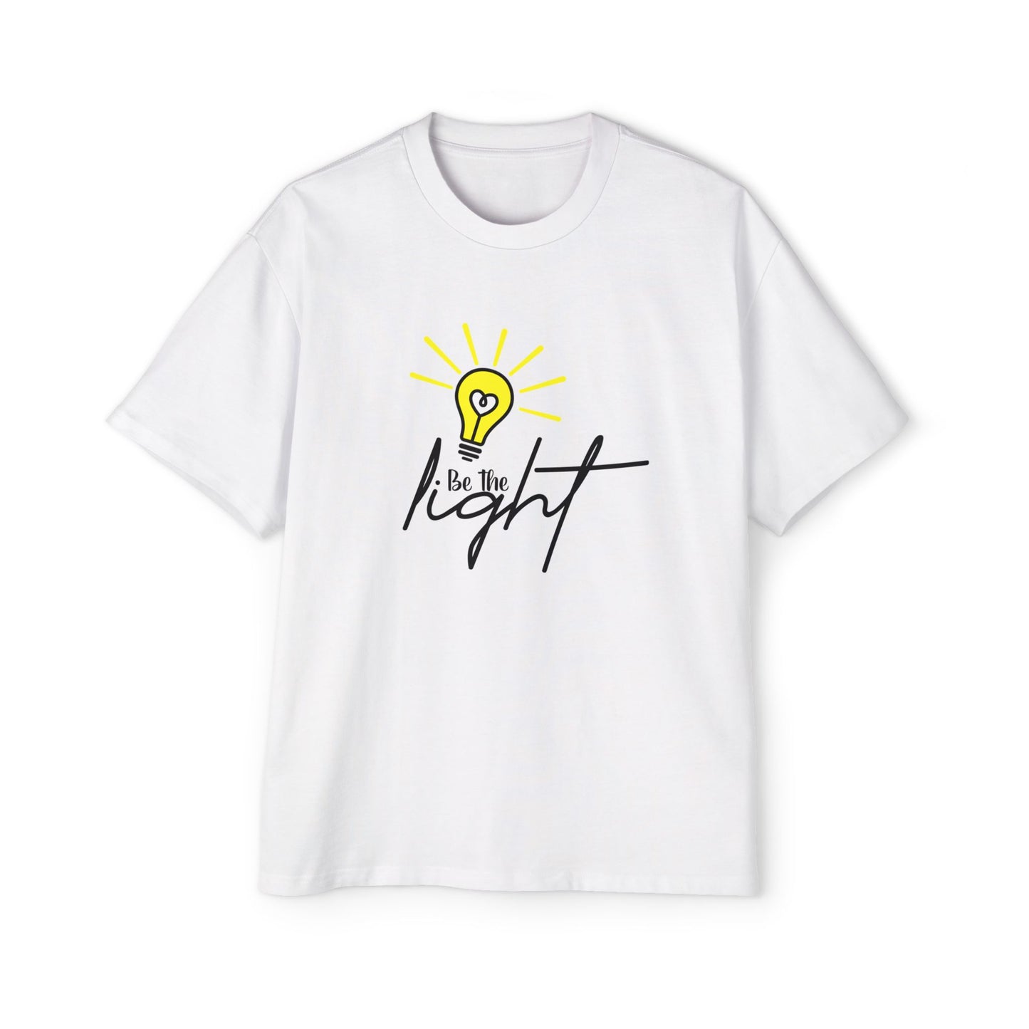 Oversized Motivational Tee - "Be the Light"