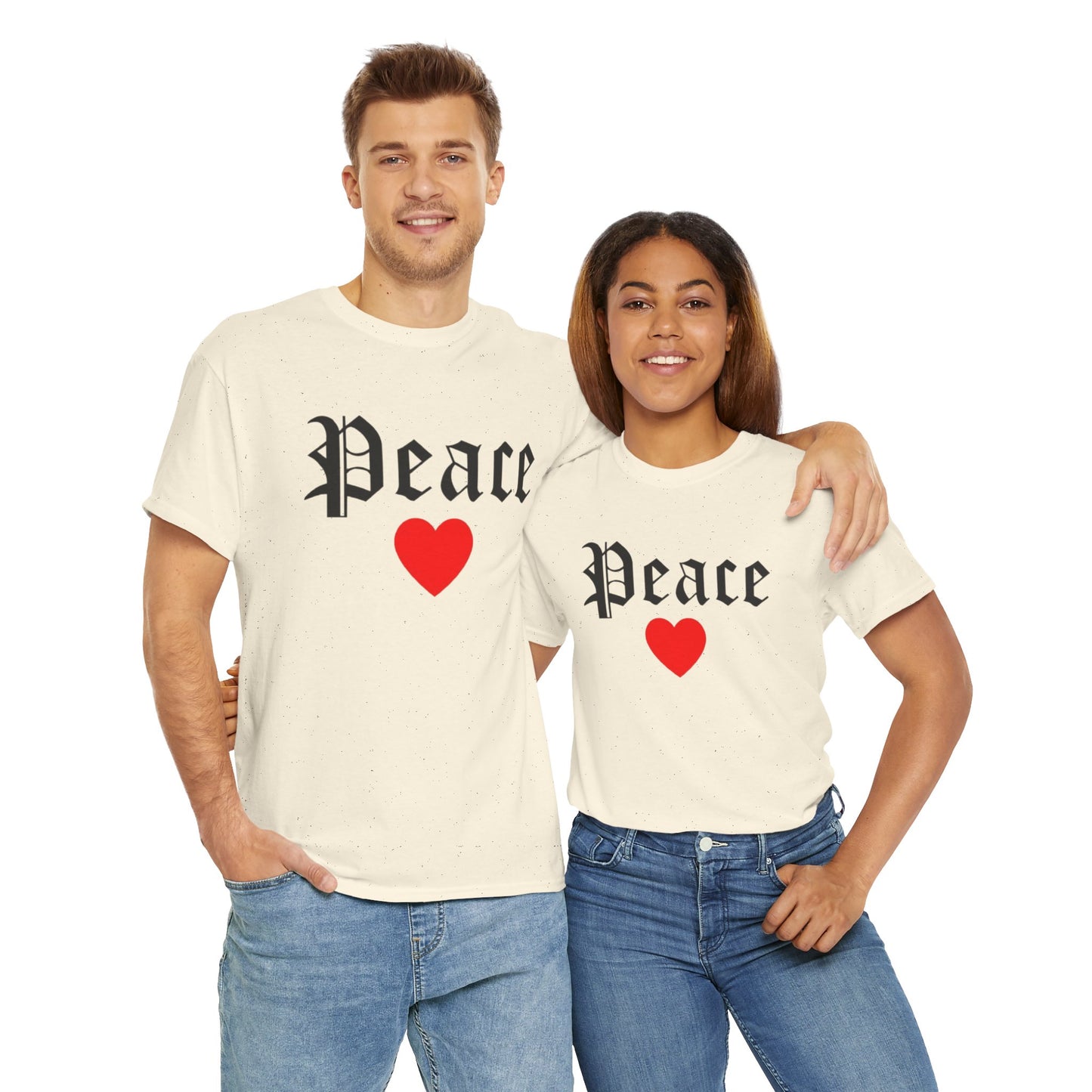 Unisex Tee Peace Heart