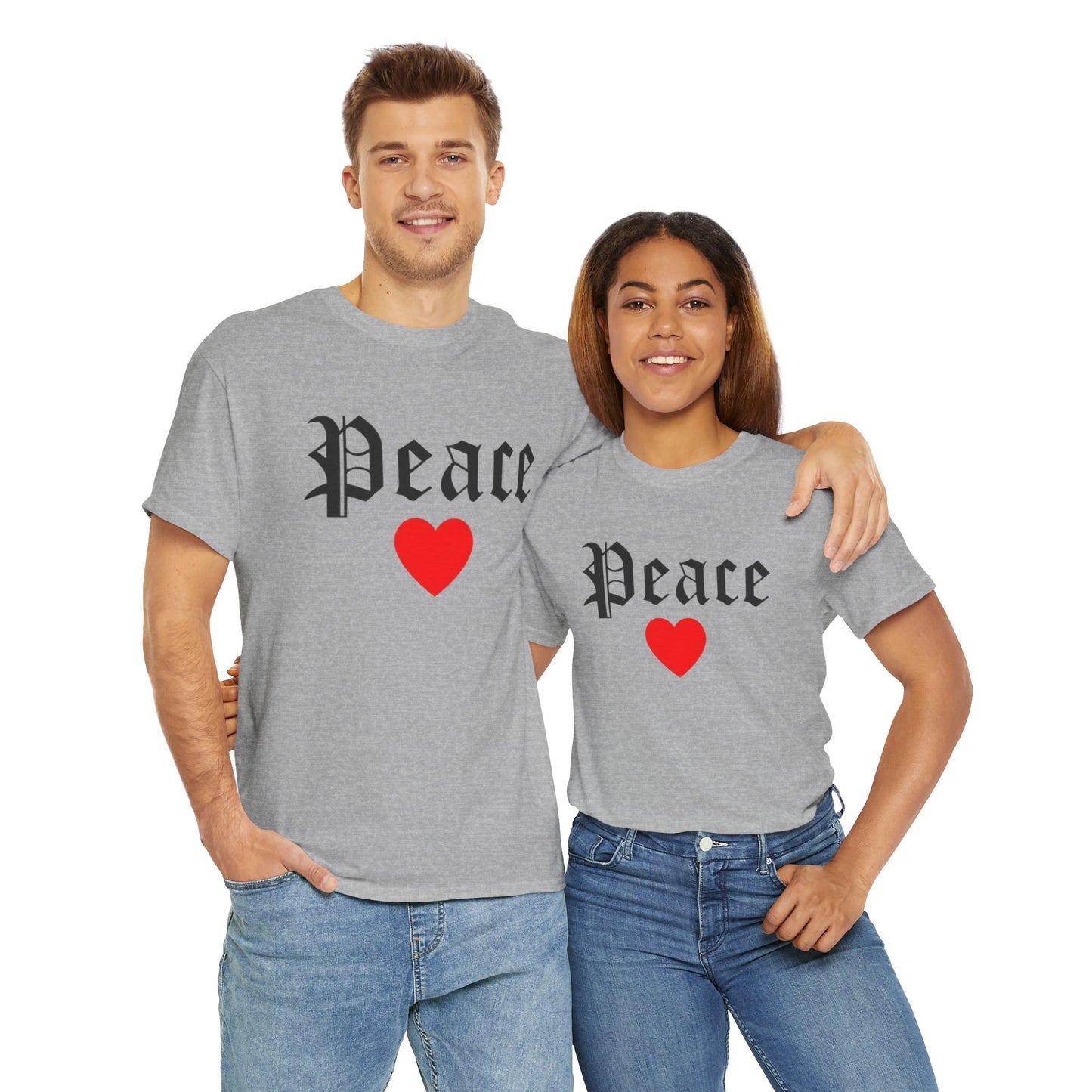 Unisex Tee Peace Heart