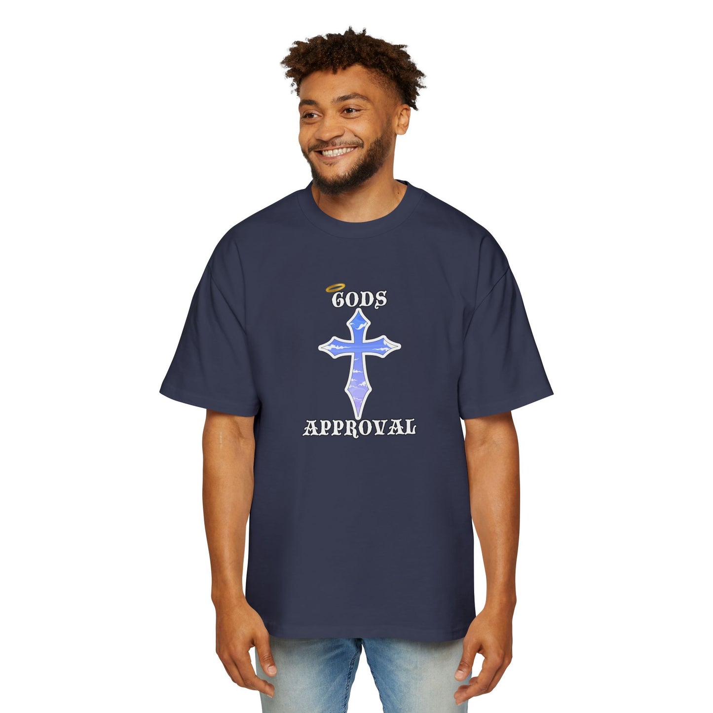 Oversized Tee  'God's Approval',