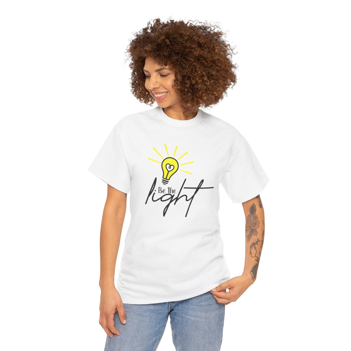 Unisex Heavy Cotton Tee - Be the Light