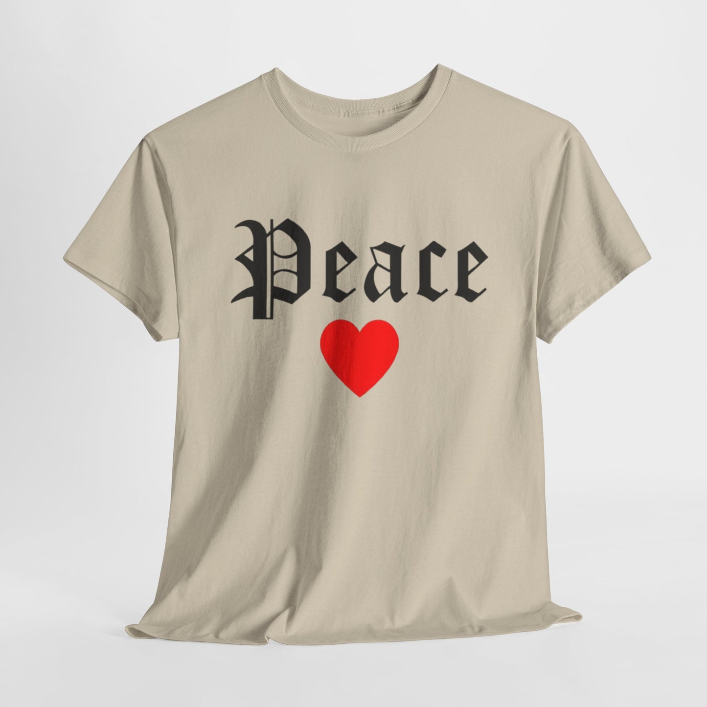 Unisex Tee Peace Heart