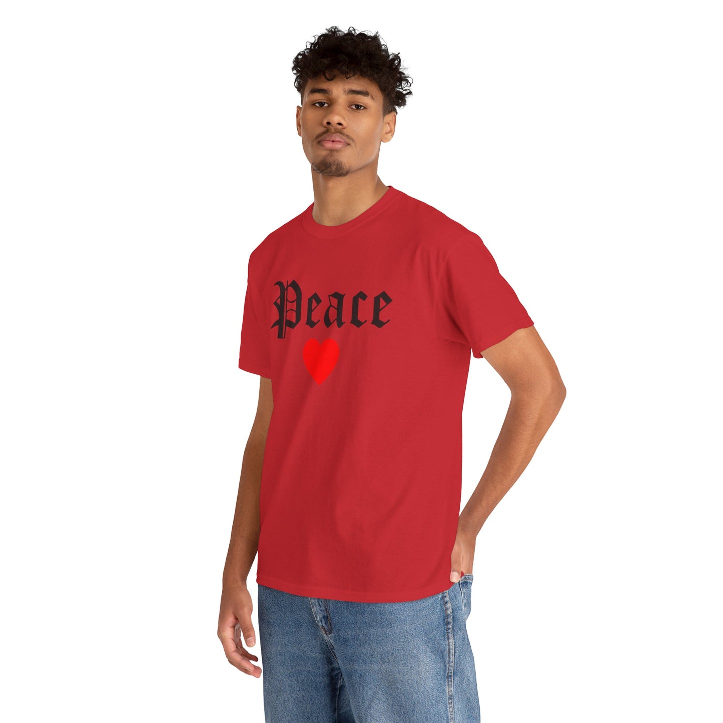 Unisex Tee Peace Heart