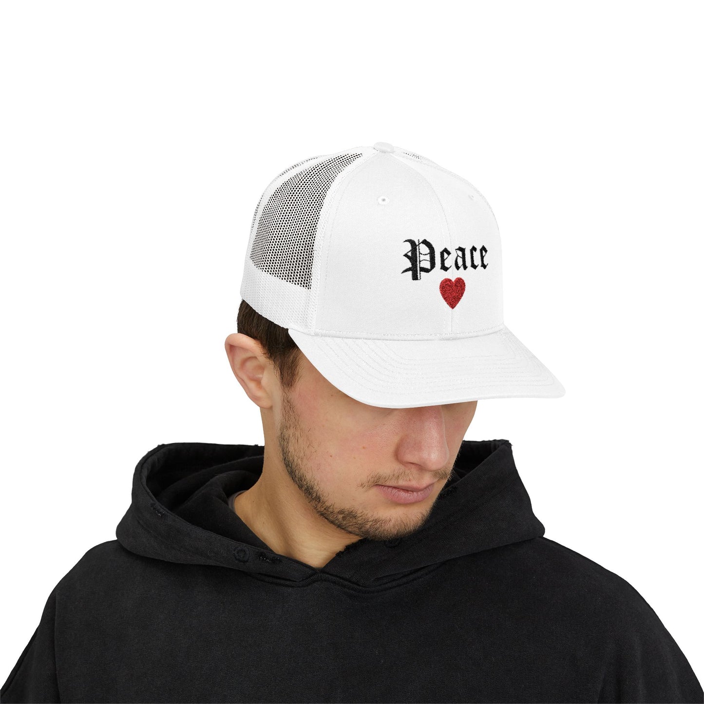 Trendy Snapback Cap with 'Peace' Design,