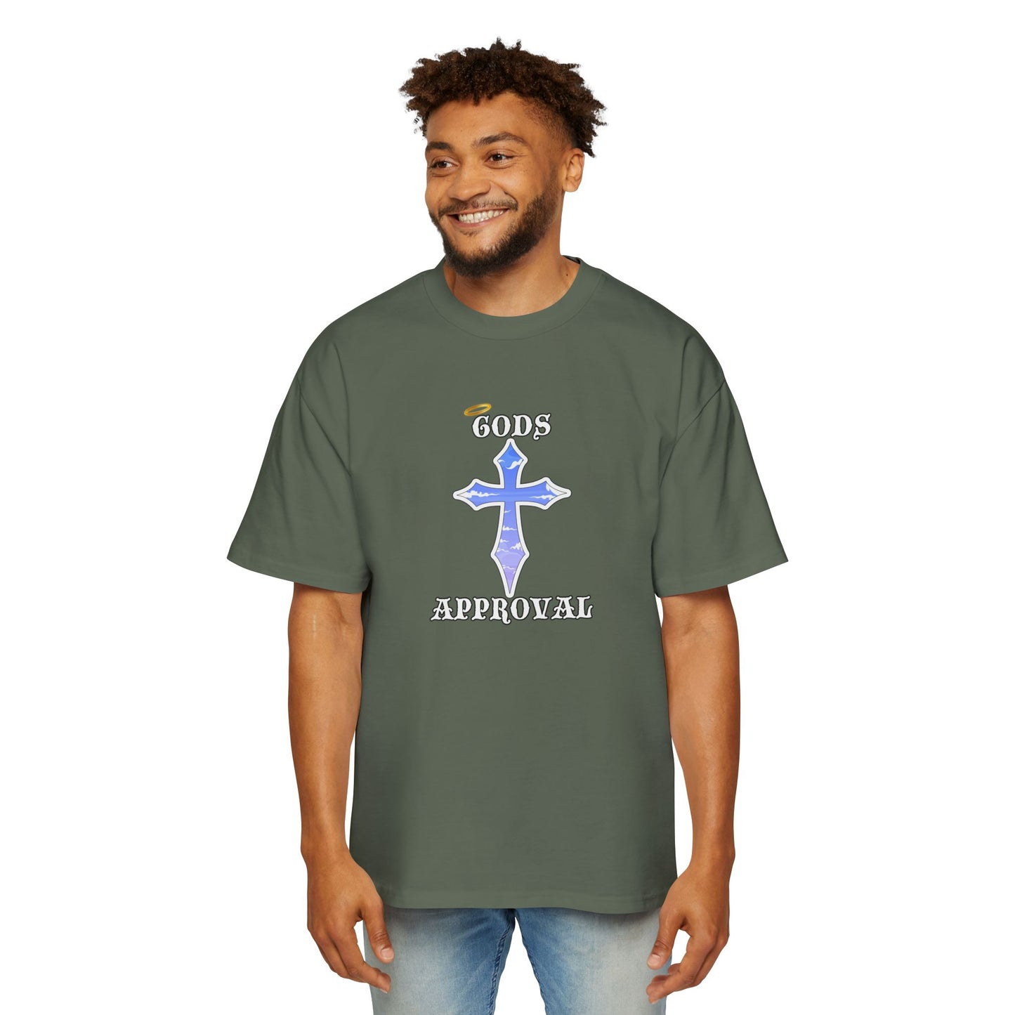 Oversized Tee  'God's Approval',