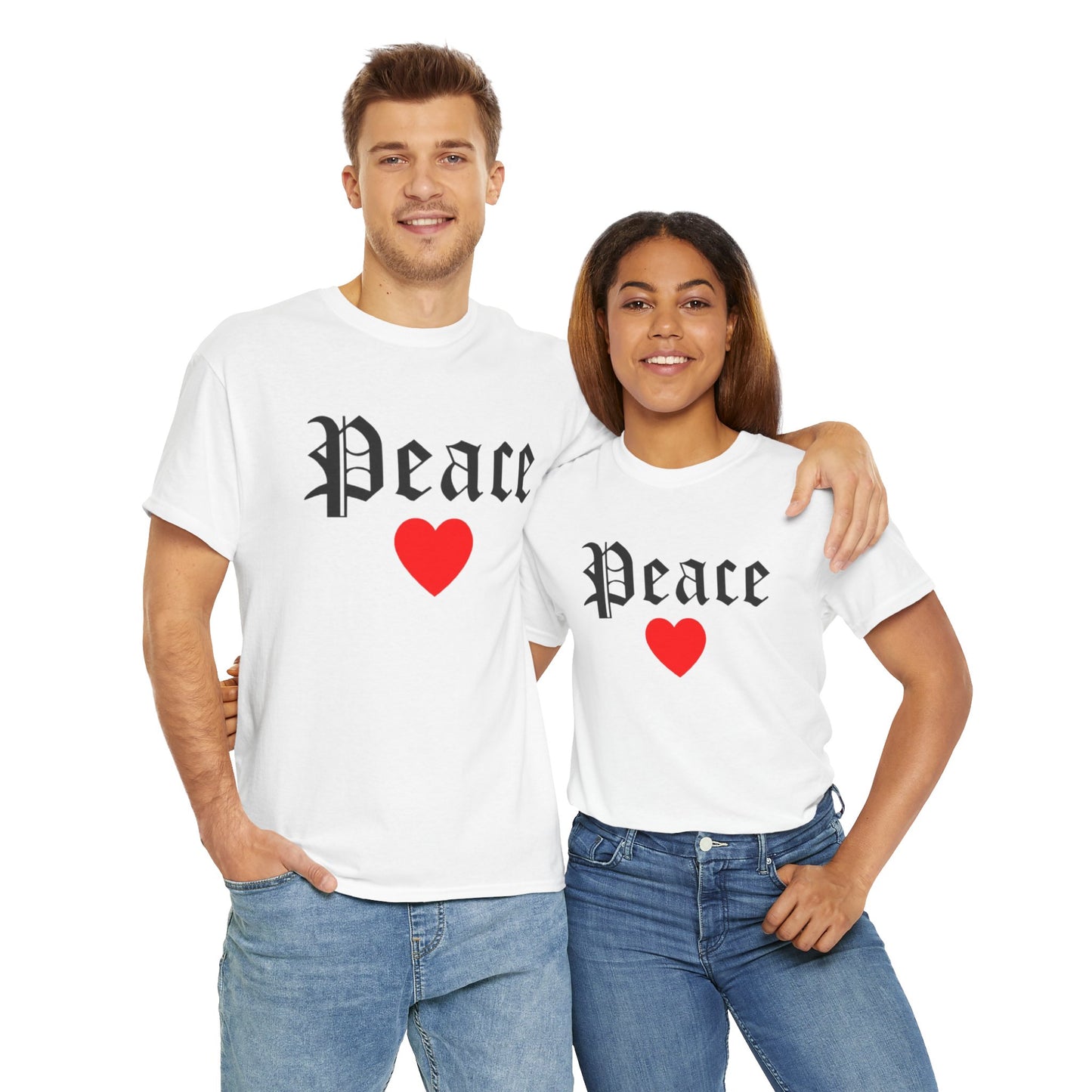 Unisex Tee Peace Heart