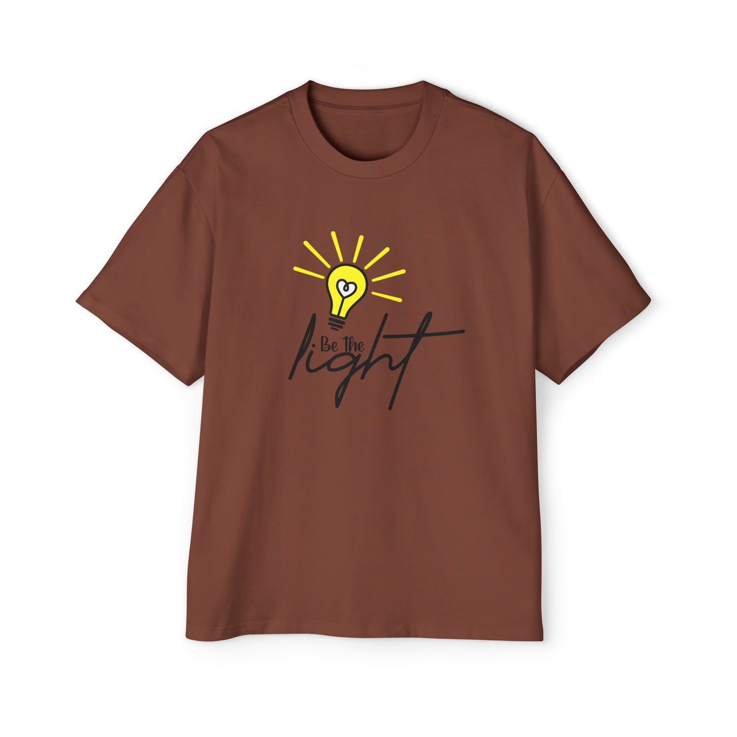 Oversized Motivational Tee - "Be the Light"