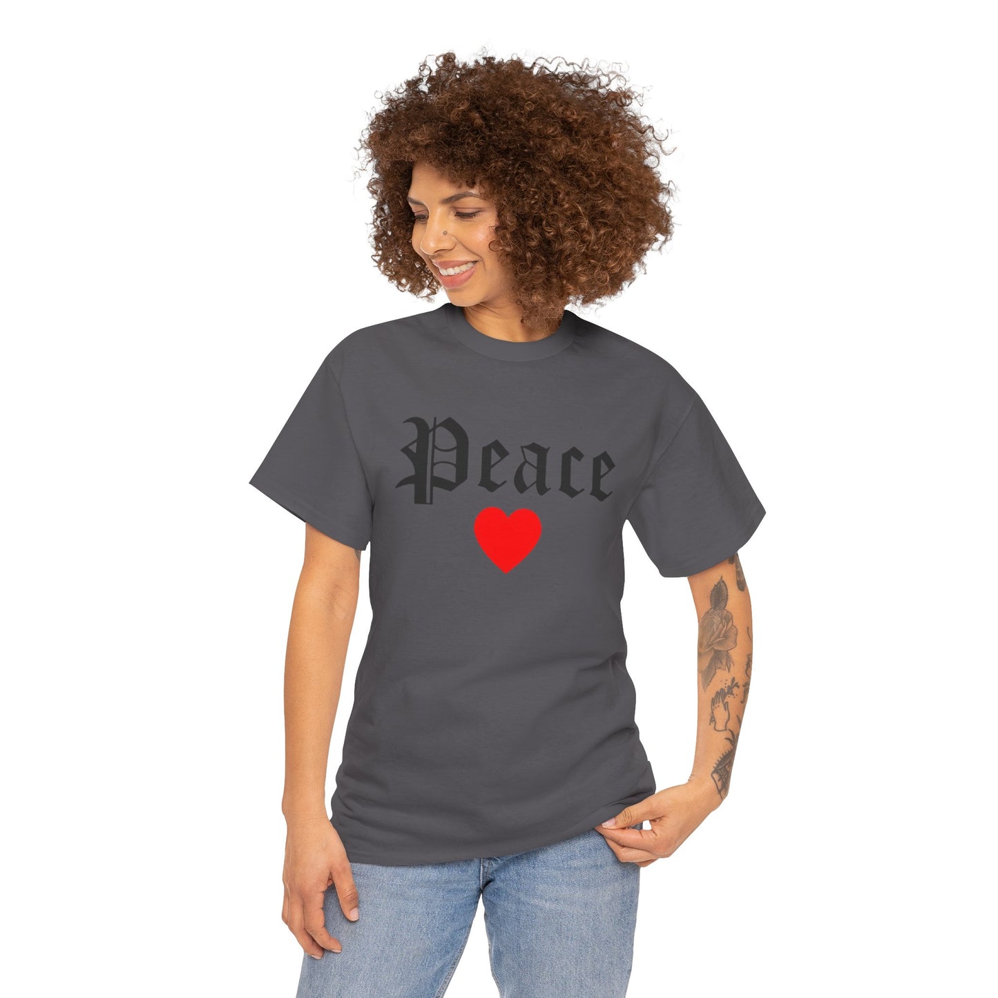Unisex Tee Peace Heart
