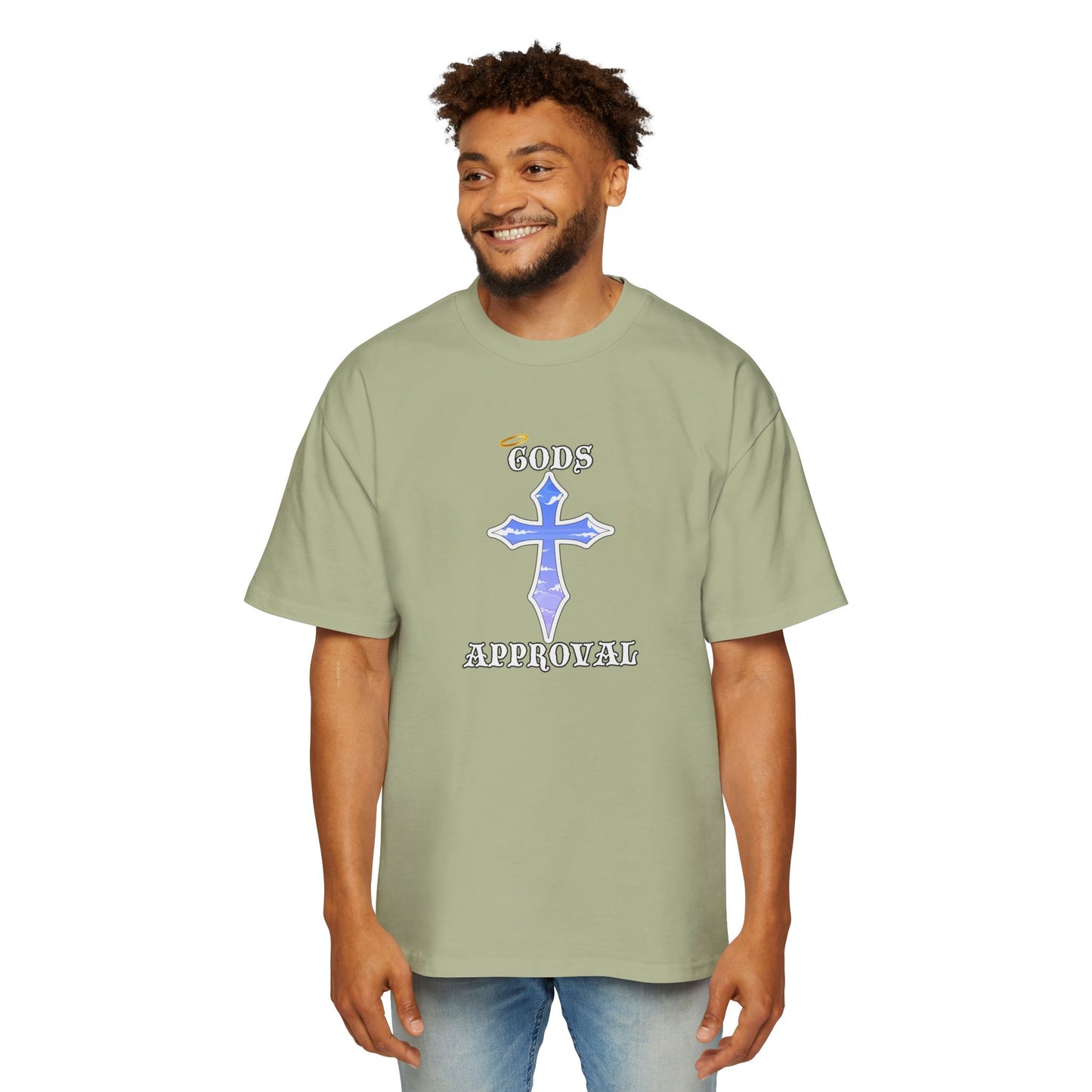 Oversized Tee  'God's Approval',
