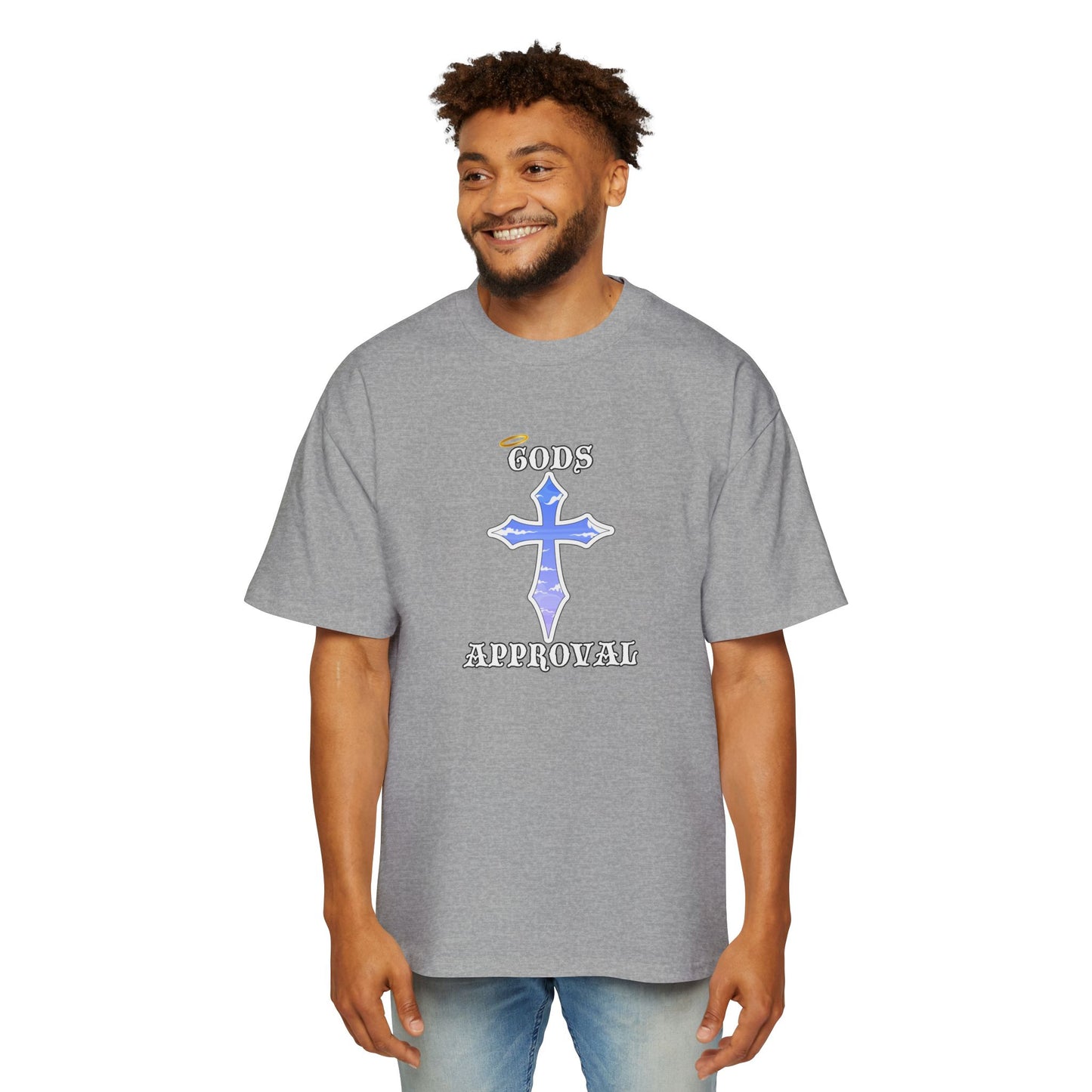 Oversized Tee  'God's Approval',