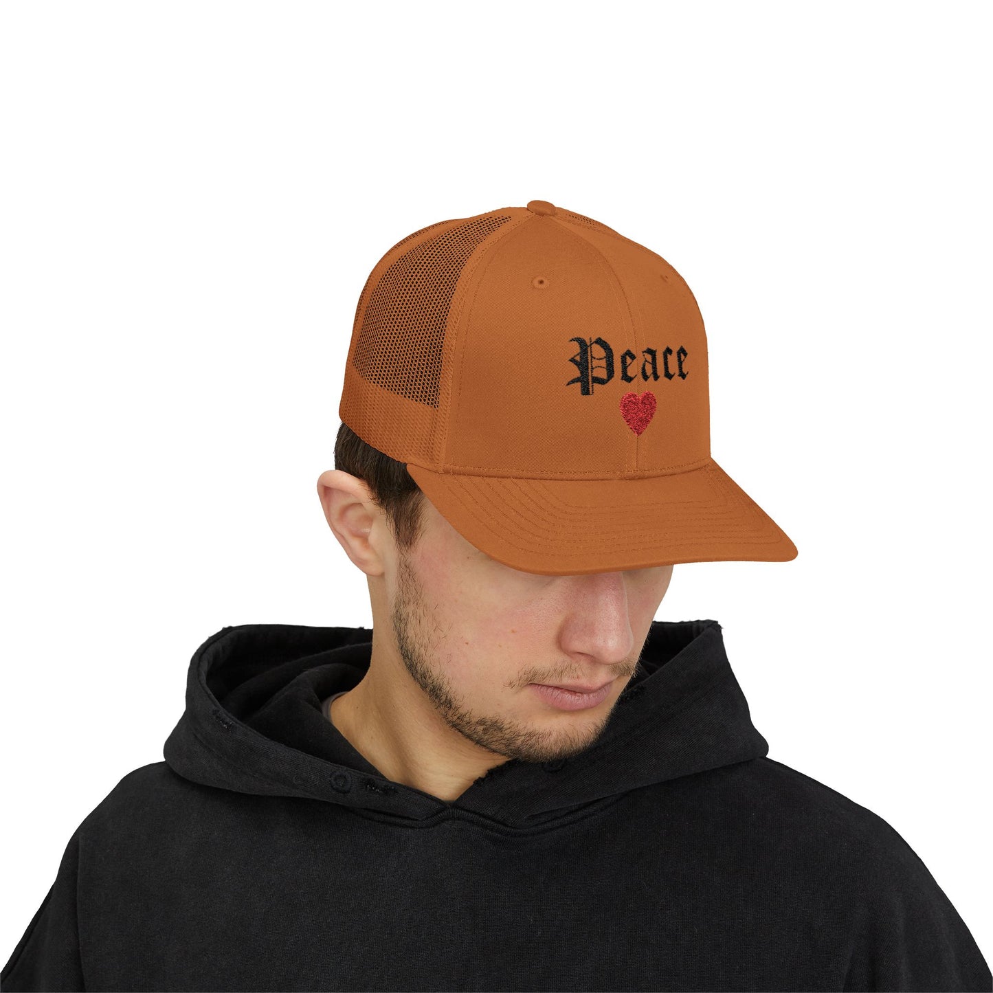 Trendy Snapback Cap with 'Peace' Design,