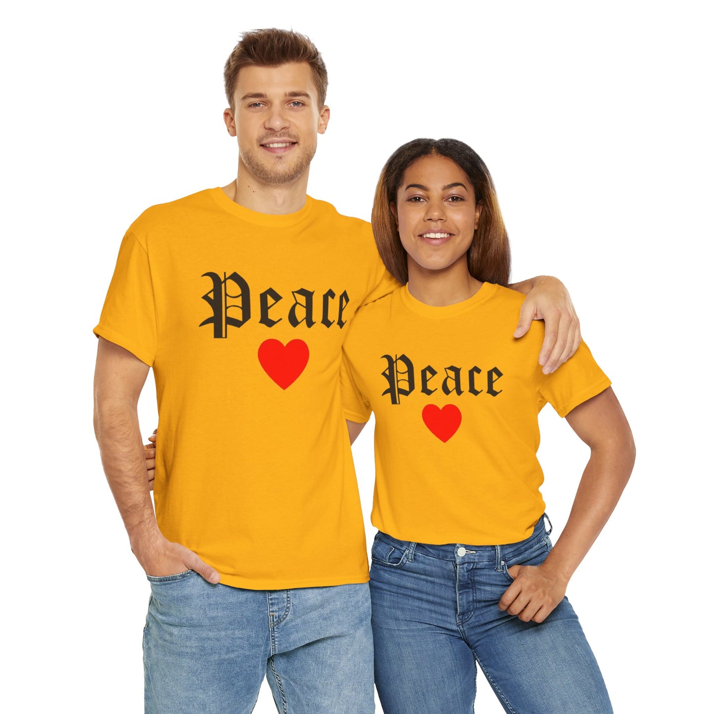 Unisex Tee Peace Heart