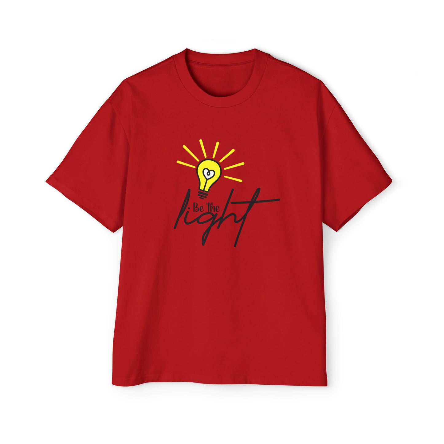 Oversized Motivational Tee - "Be the Light"
