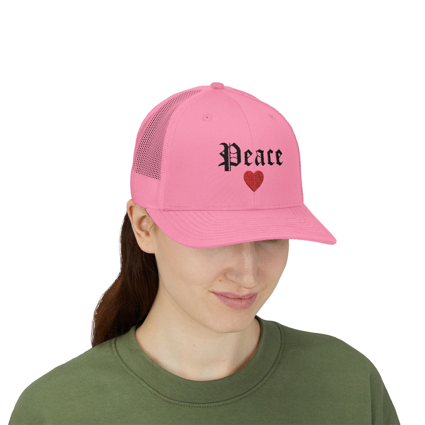 Trendy Snapback Cap with 'Peace' Design,