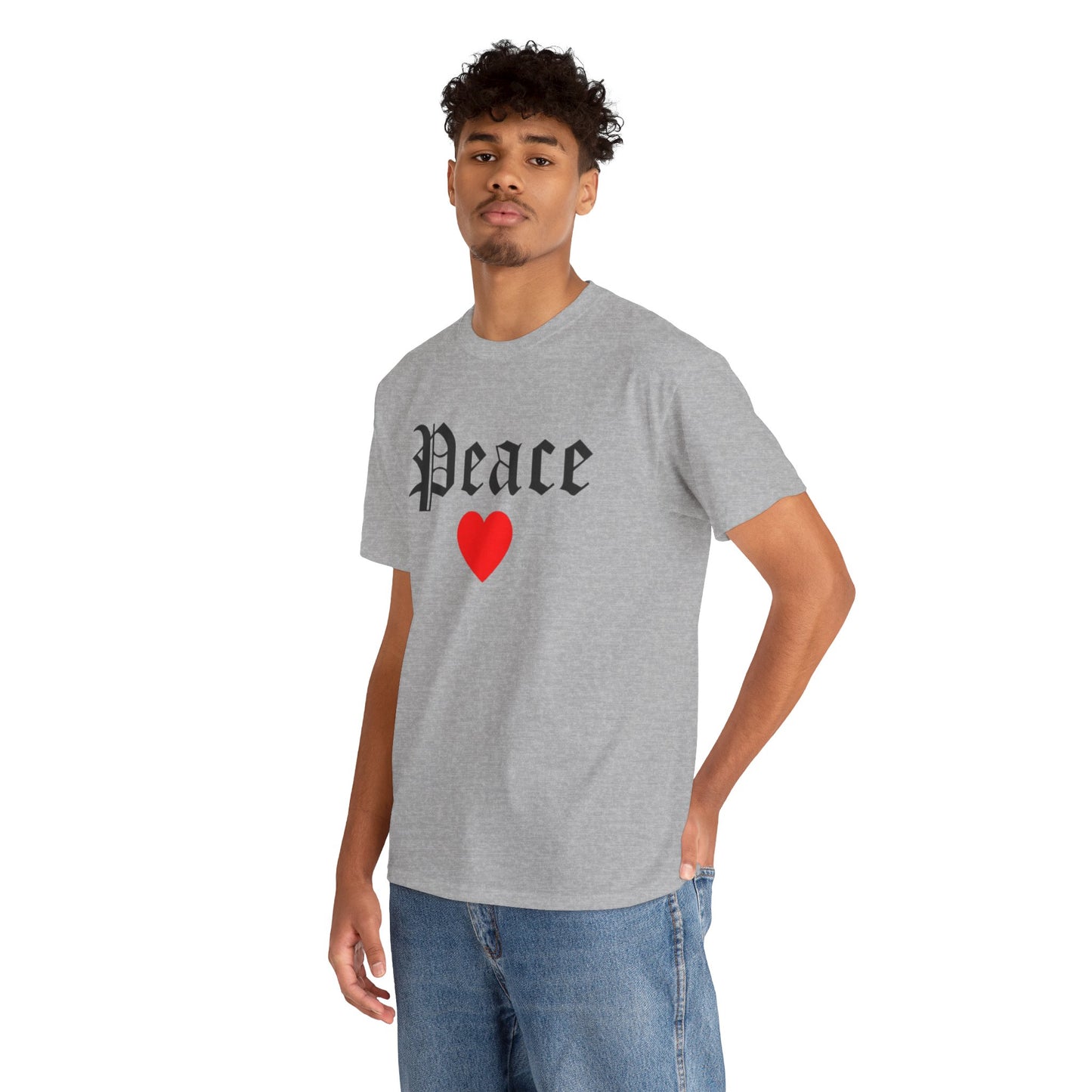 Unisex Tee Peace Heart