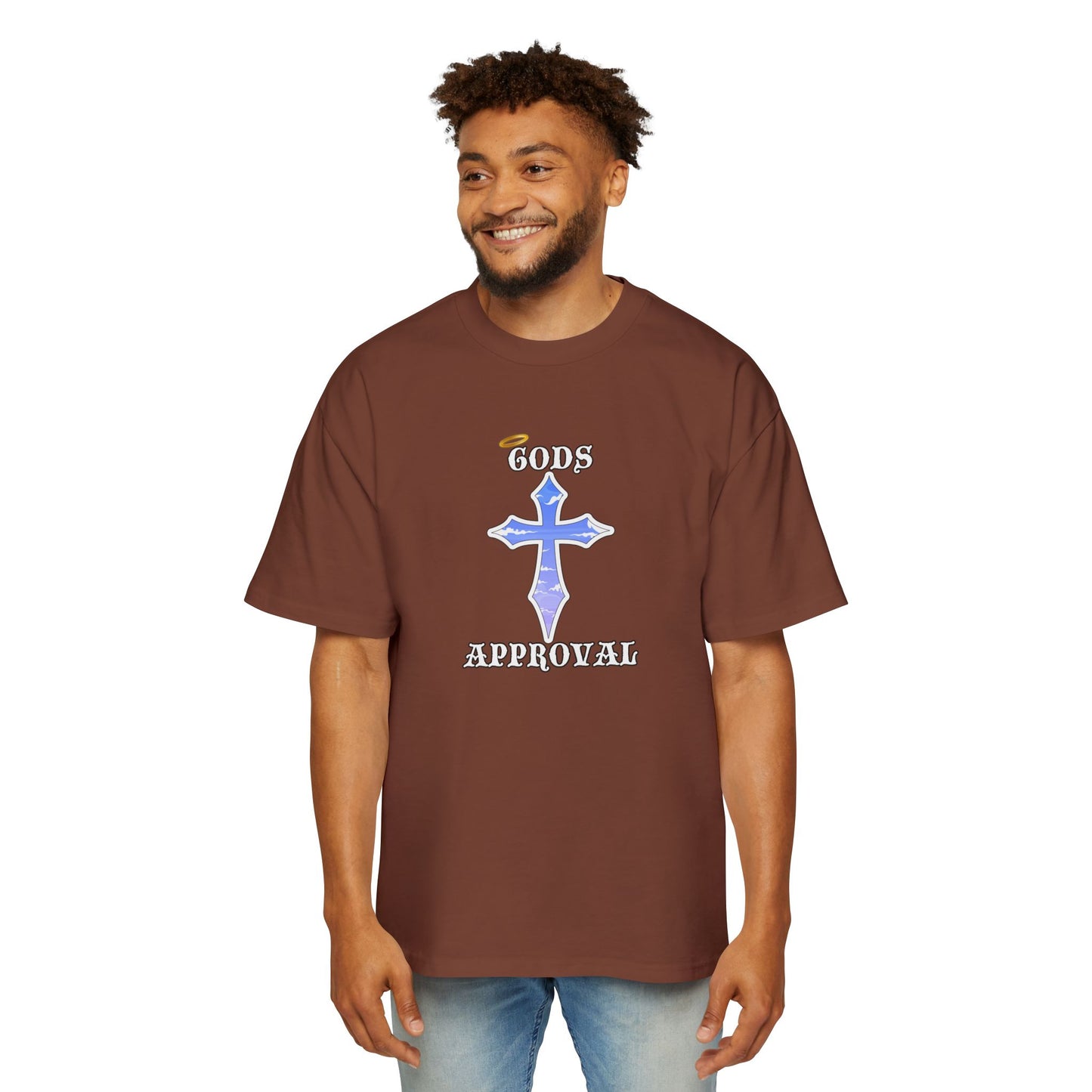 Oversized Tee  'God's Approval',