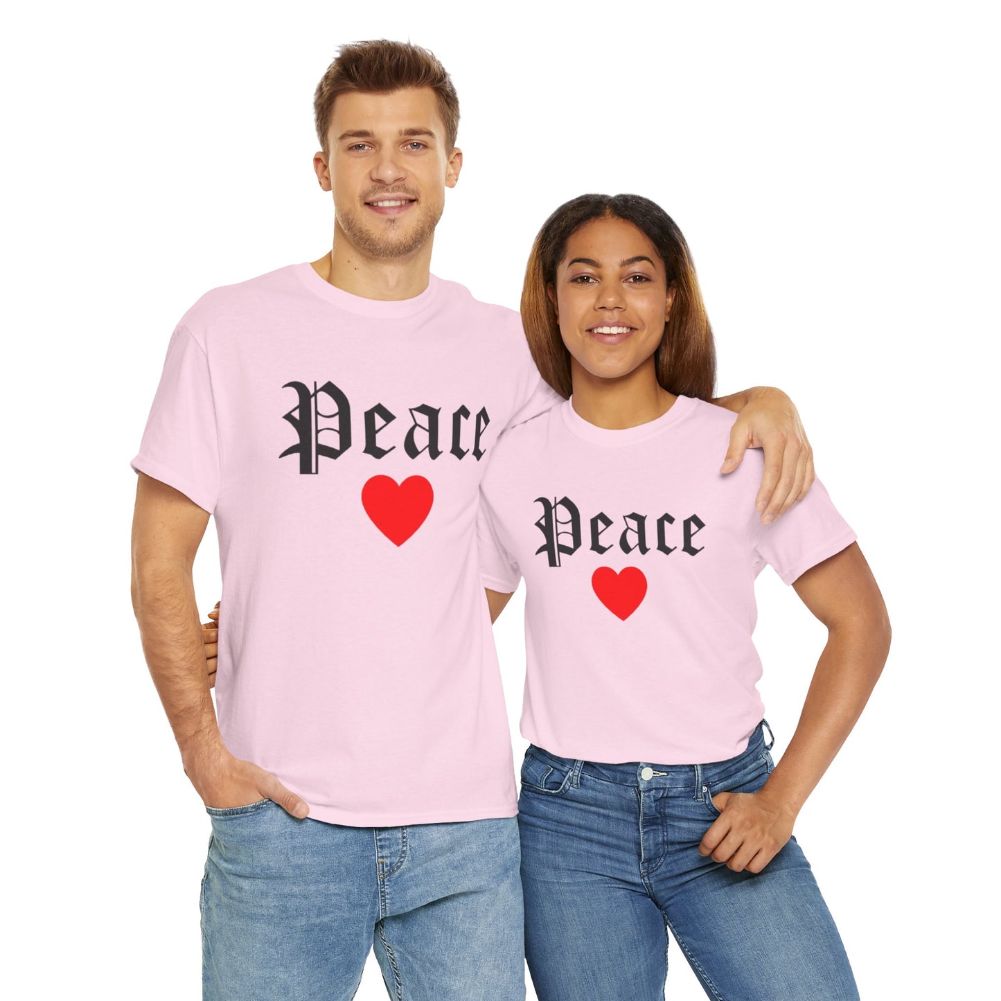 Unisex Tee Peace Heart