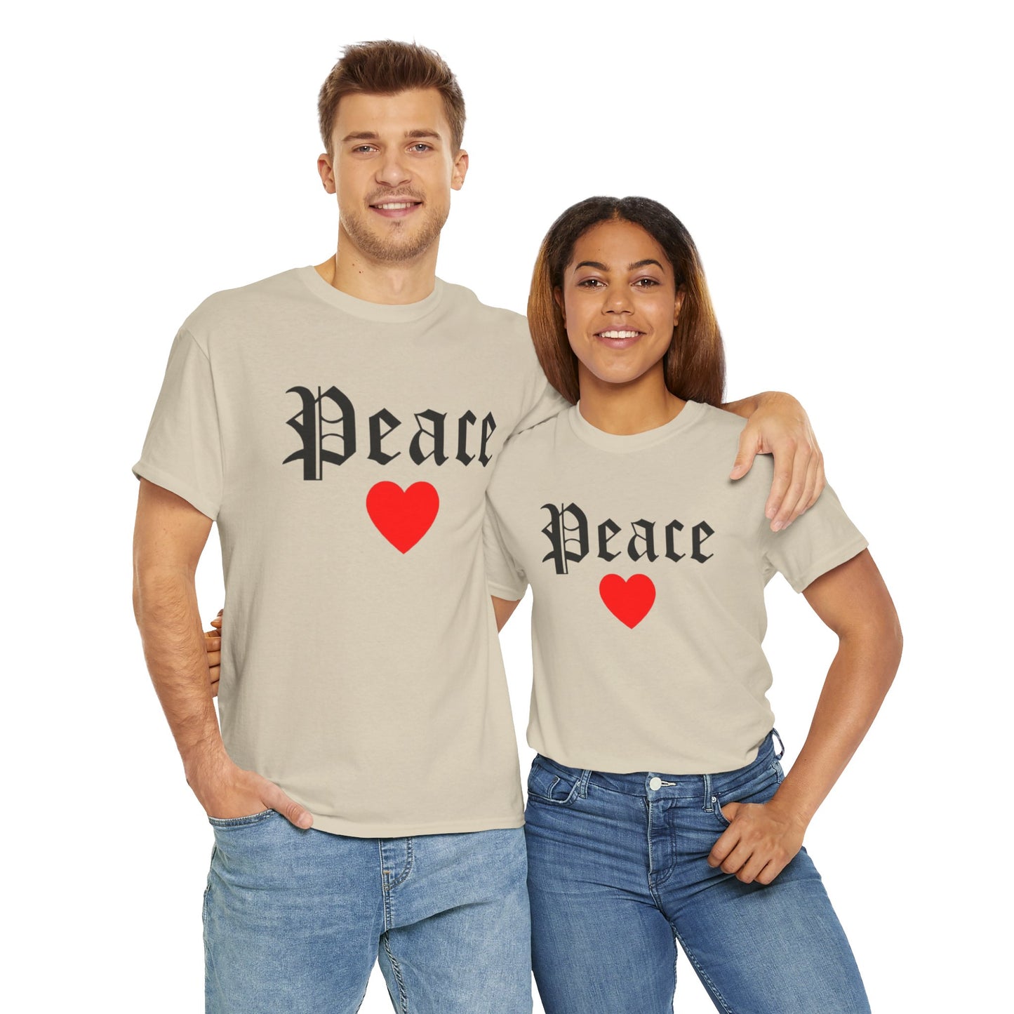 Unisex Tee Peace Heart