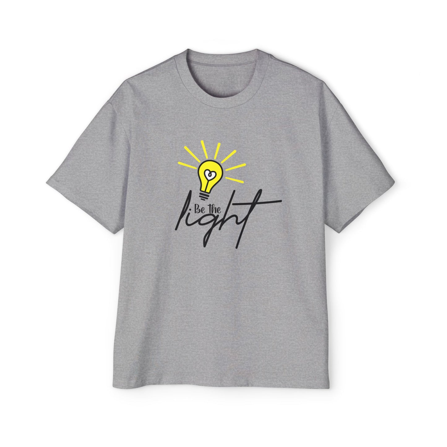 Oversized Motivational Tee - "Be the Light"