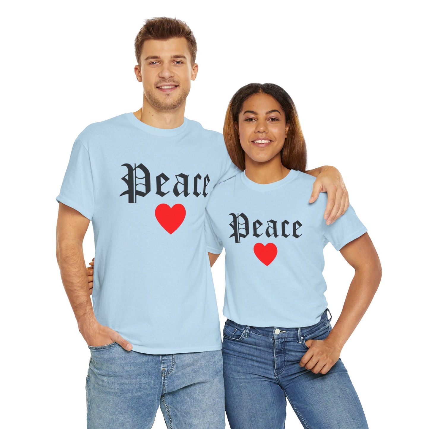 Unisex Tee Peace Heart