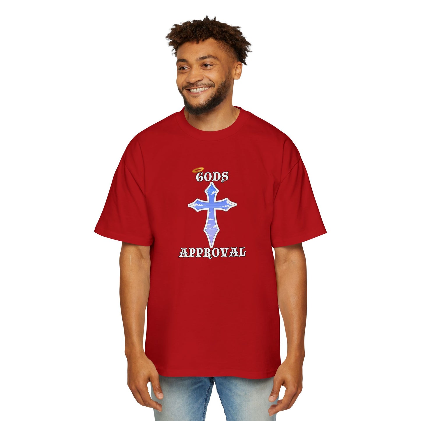 Oversized Tee  'God's Approval',