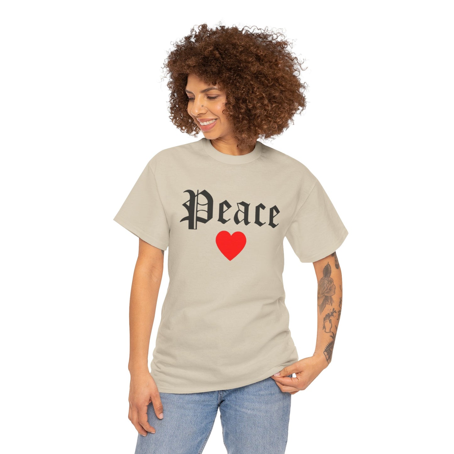 Unisex Tee Peace Heart