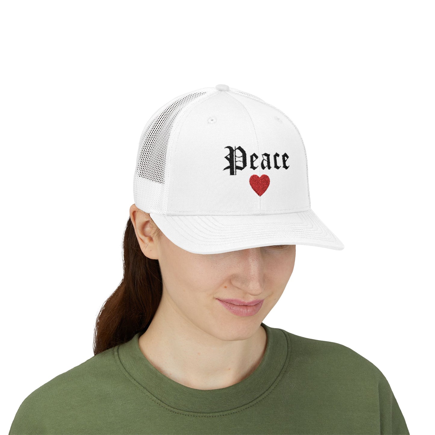 Trendy Snapback Cap with 'Peace' Design,