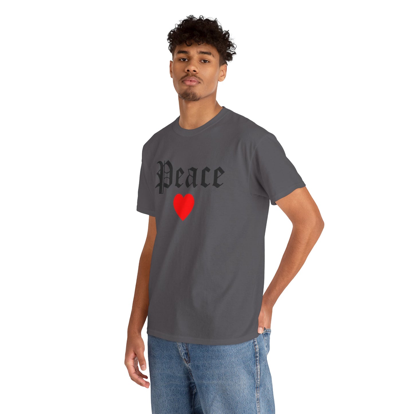 Unisex Tee Peace Heart