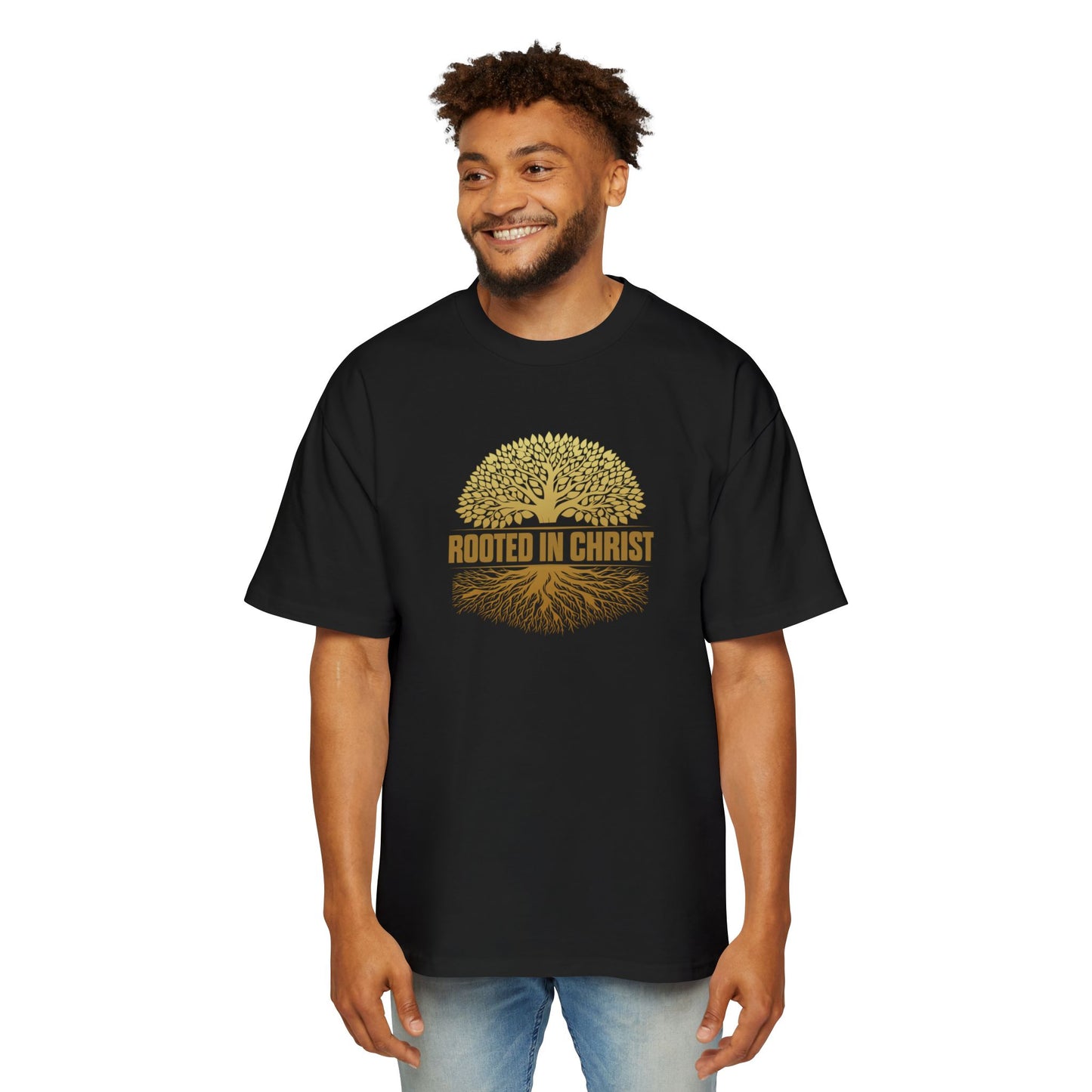 Rooted in Christ  Oversized Tee