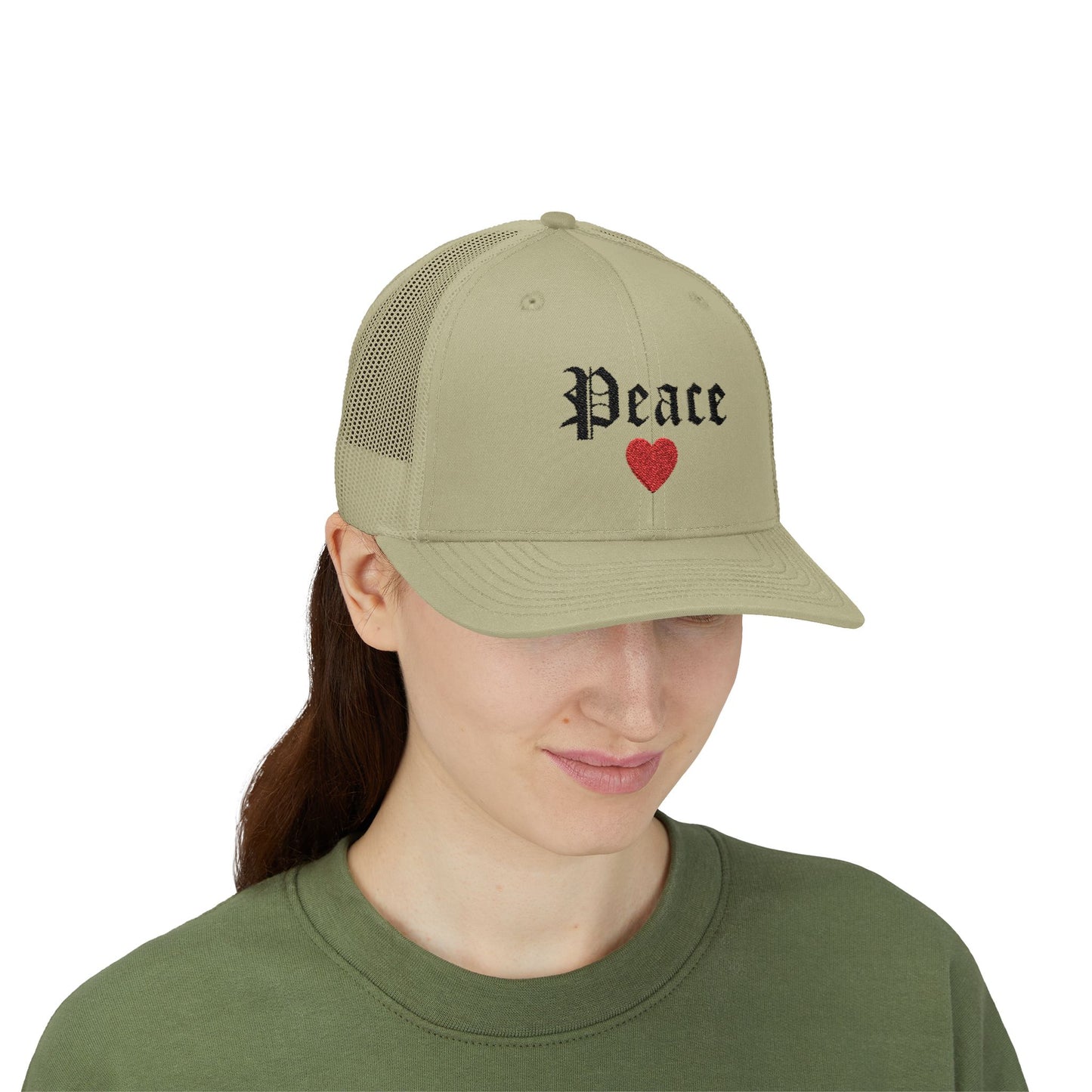 Trendy Snapback Cap with 'Peace' Design,