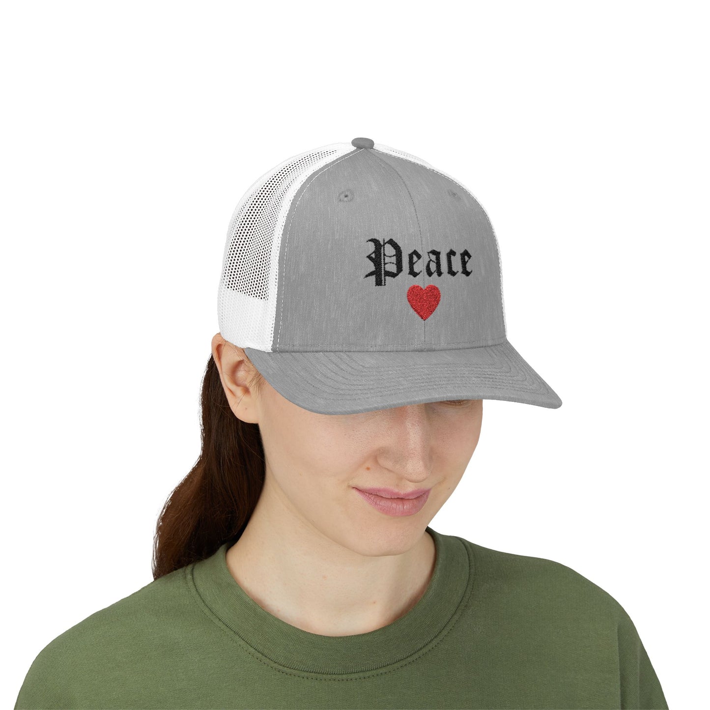 Trendy Snapback Cap with 'Peace' Design,