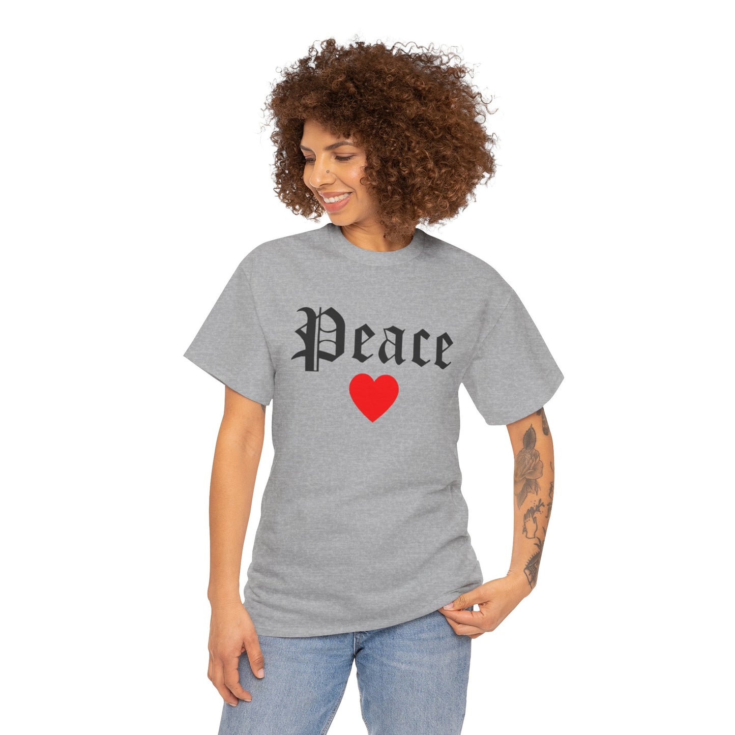 Unisex Tee Peace Heart
