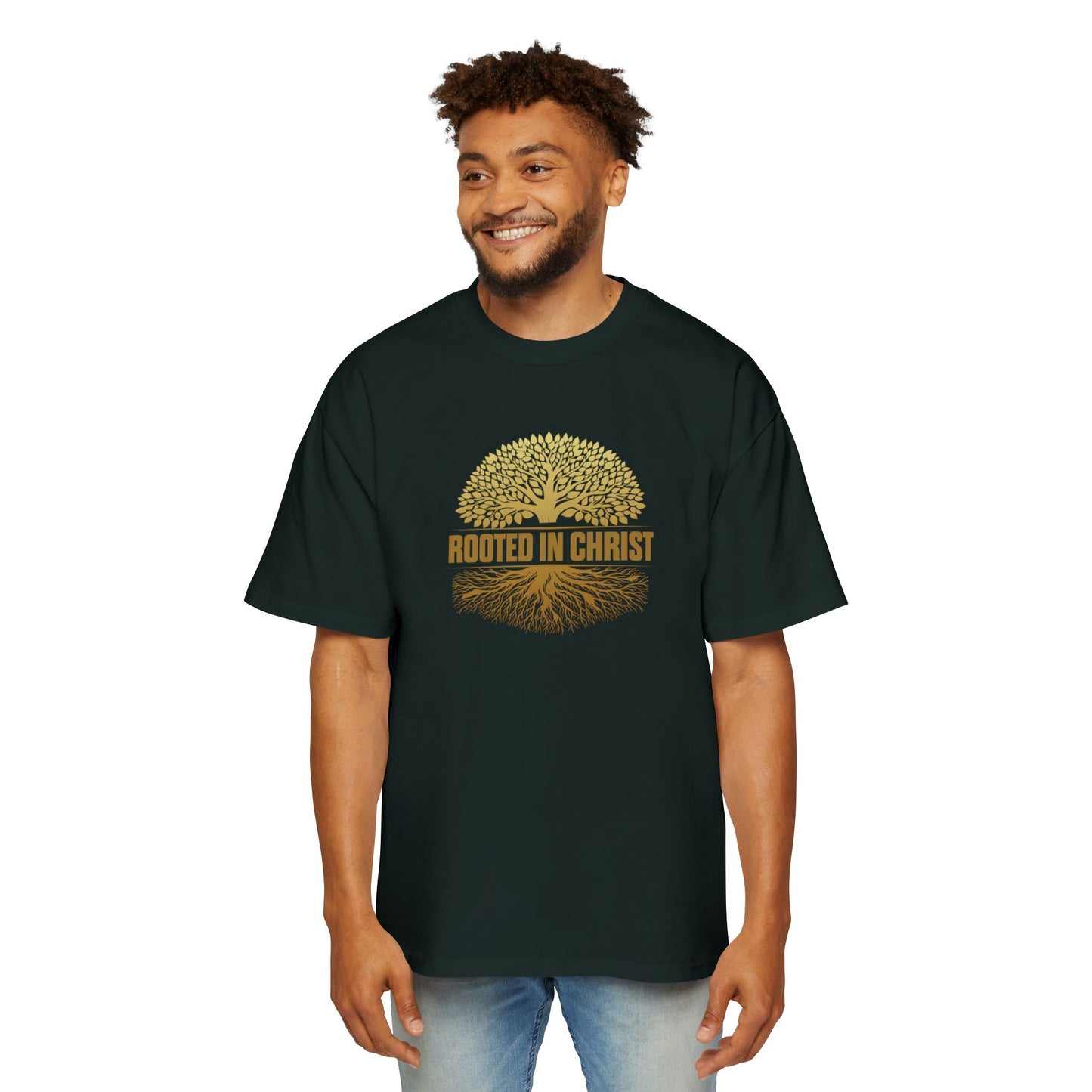 Rooted in Christ  Oversized Tee