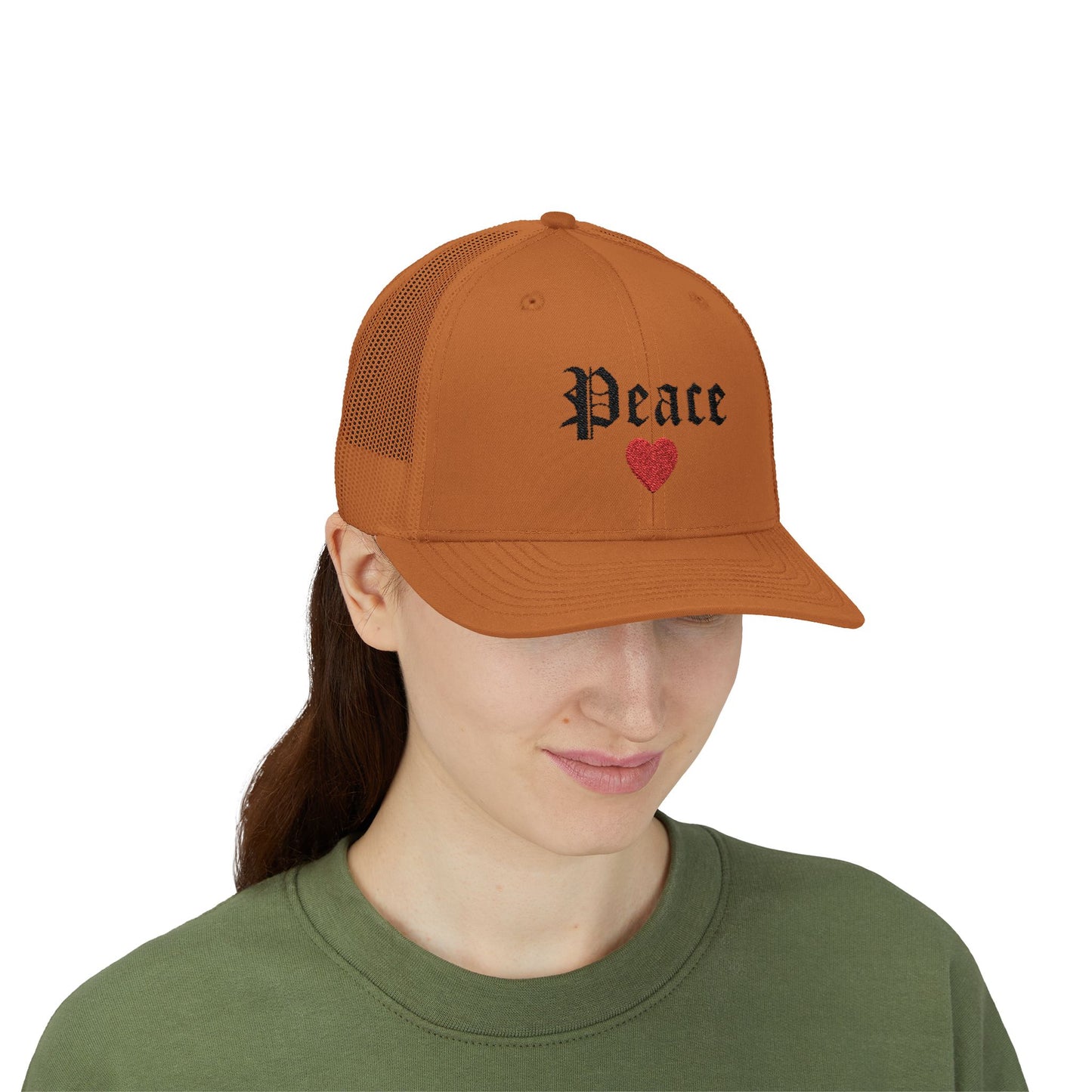 Trendy Snapback Cap with 'Peace' Design,