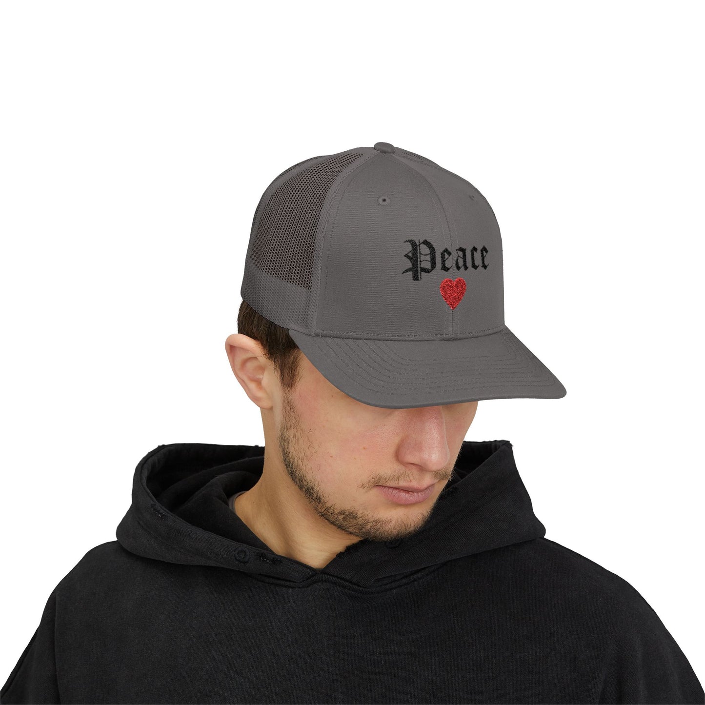 Trendy Snapback Cap with 'Peace' Design,