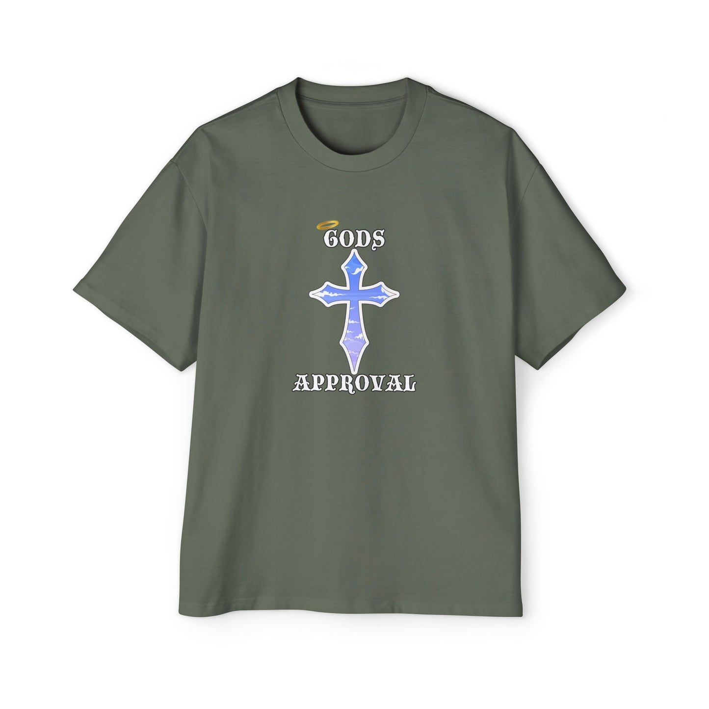 Oversized Tee  'God's Approval',