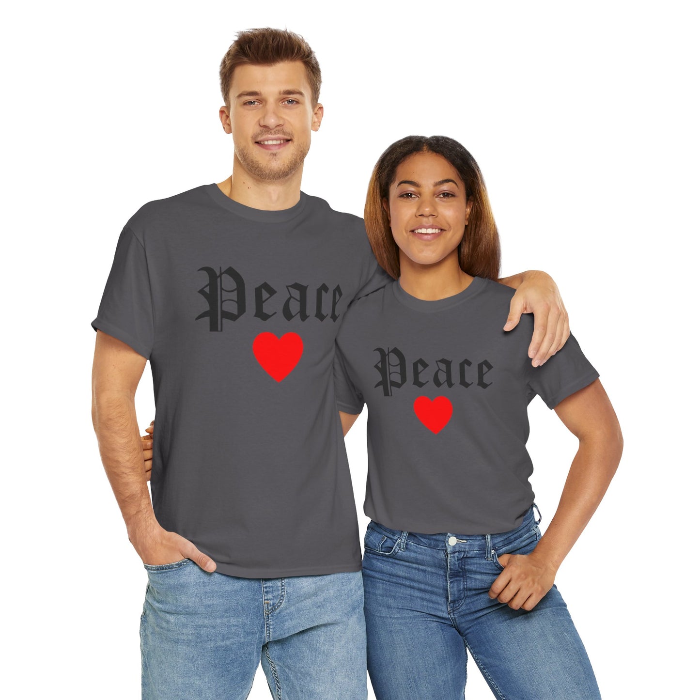 Unisex Tee Peace Heart