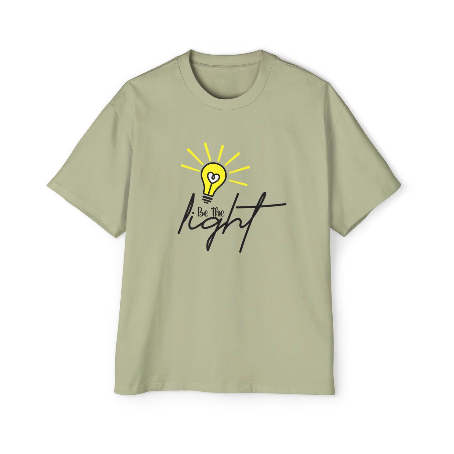 Oversized Motivational Tee - "Be the Light"